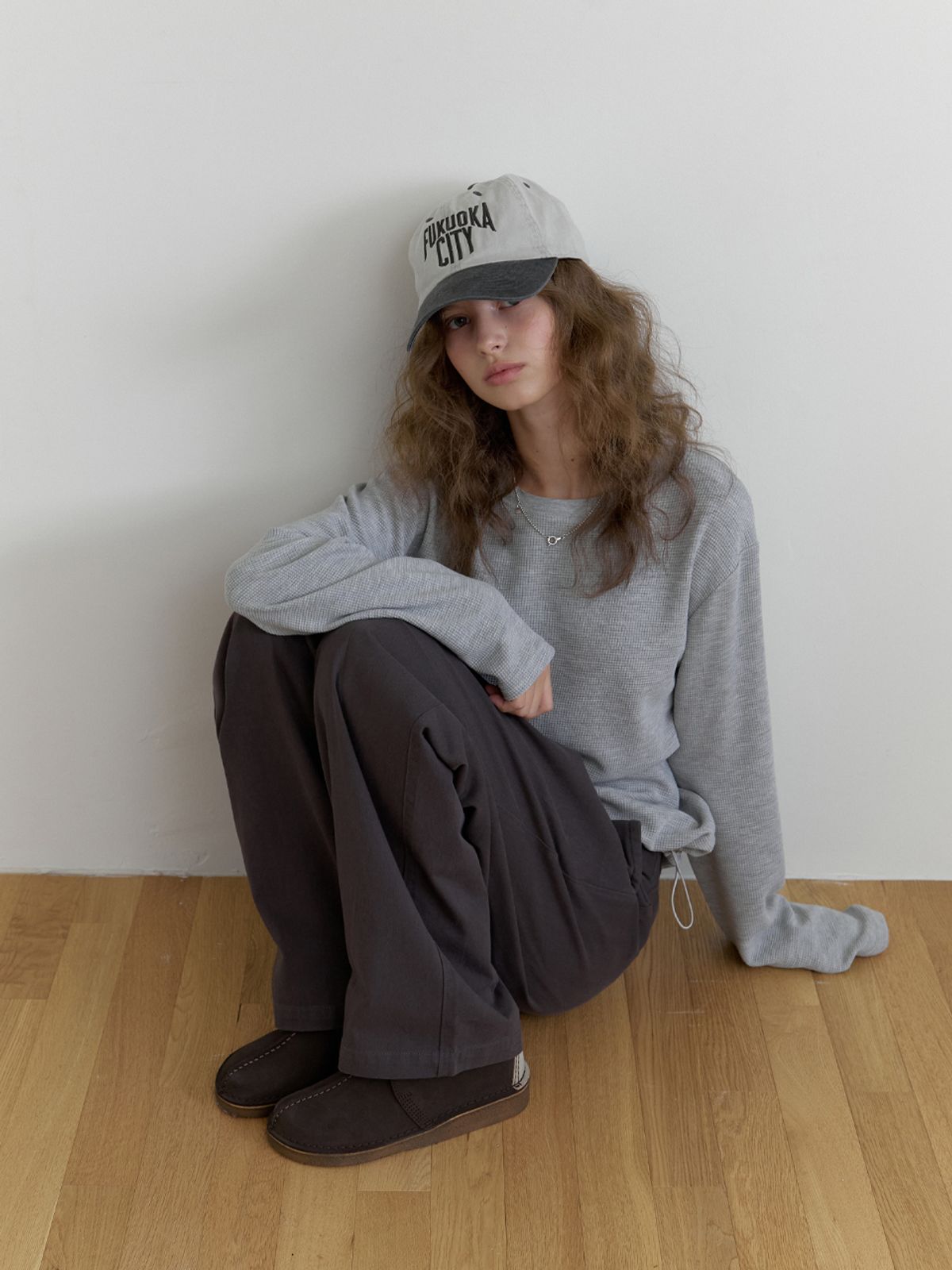 더미튼(THEMITTEN) Bube waffle t-shirt (gray)