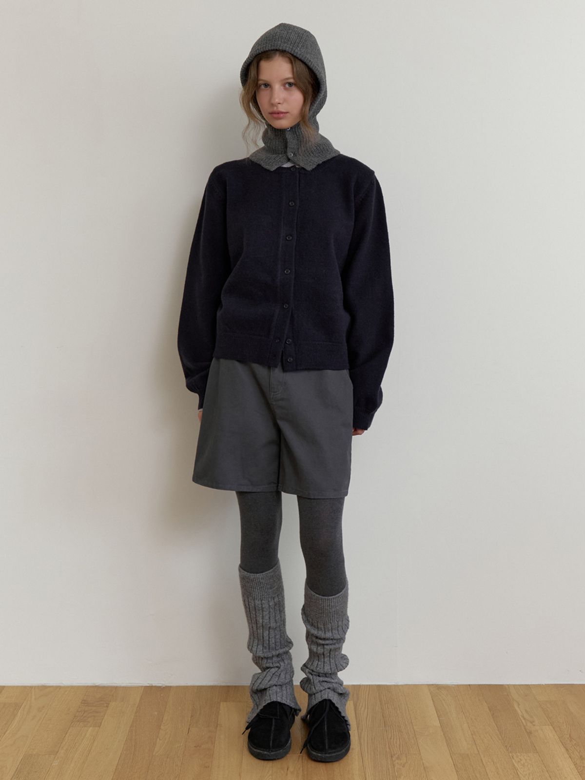 더미튼(THEMITTEN) Bree round cardigan (navy)