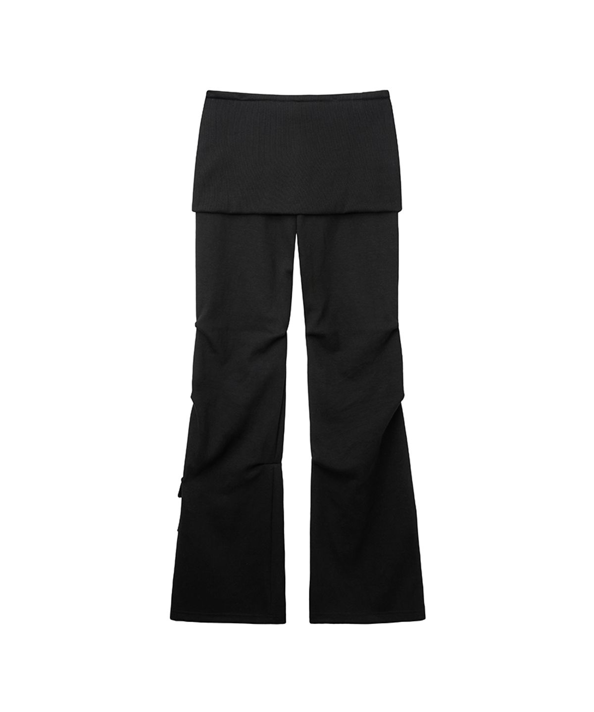 렌세(RENSE) Bootcut Skirt Pants Black