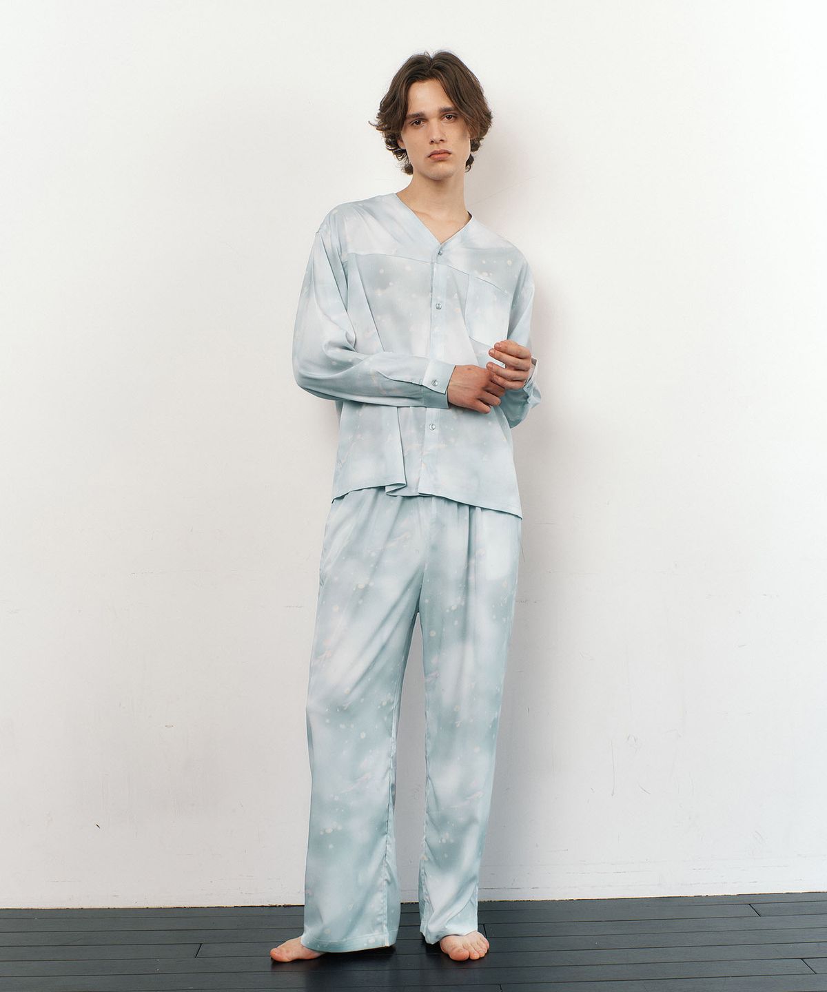 아템포(ATEMPO) COZY PAJAMA COUPLE SET_sunshine blue