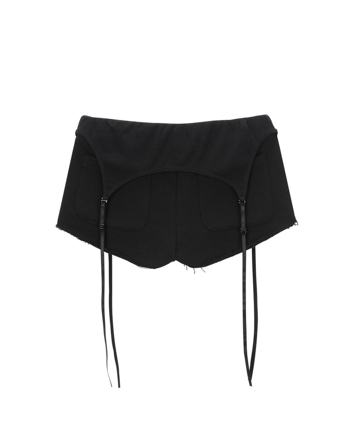 사일프레이(41PRAY) Layered Shorts / Black