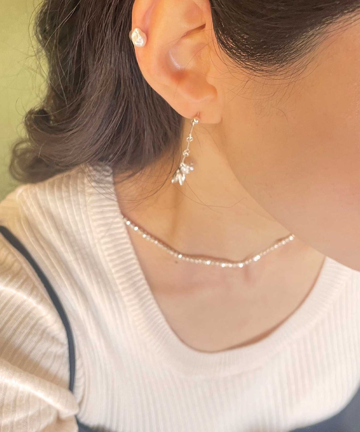 펄시(PERSY) LILY IN SILVER EARRING