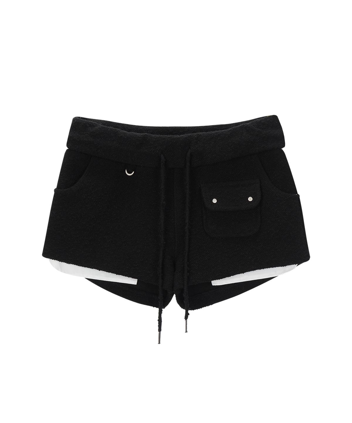 사일프레이(41PRAY) Folded Shorts / Black