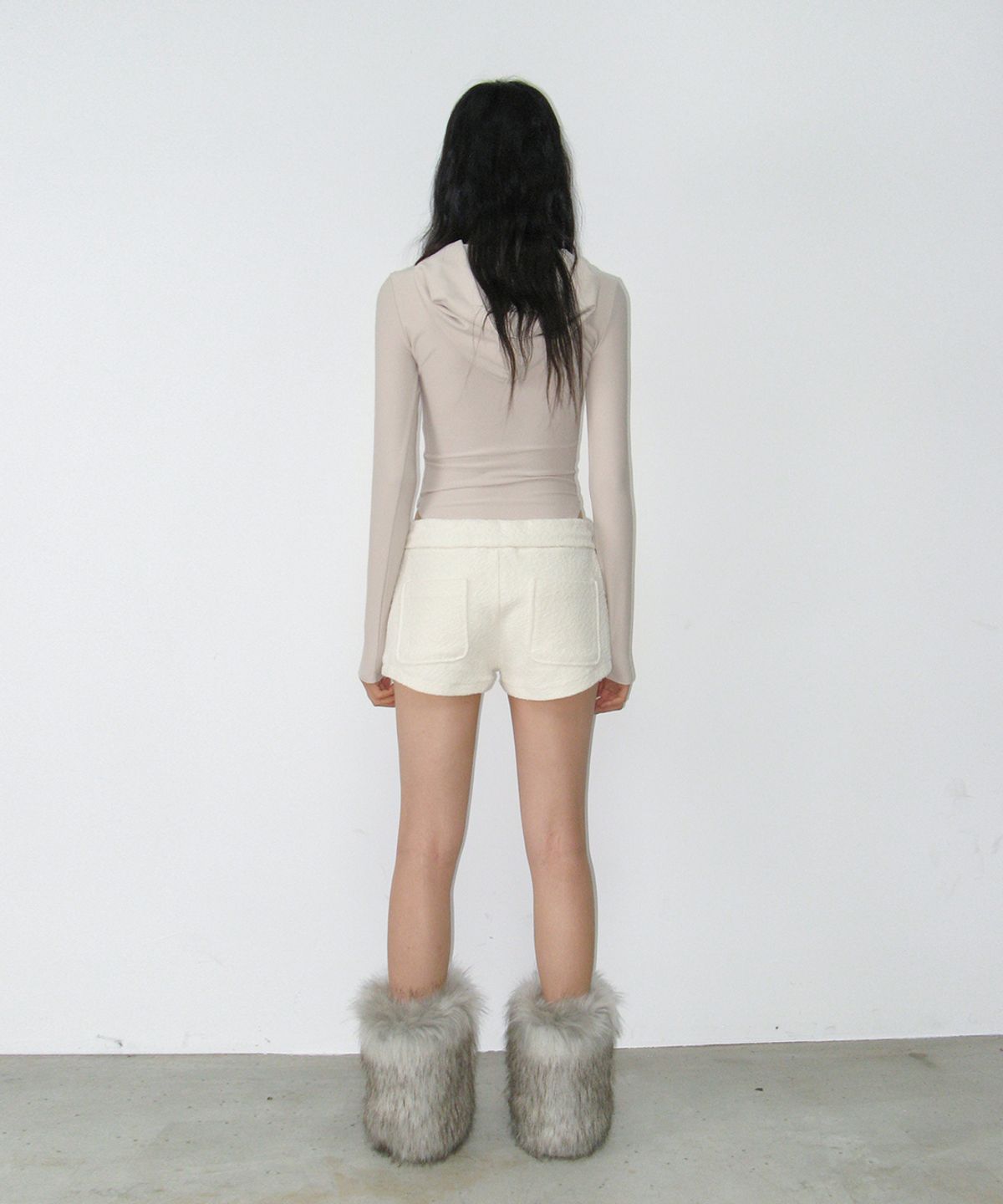 사일프레이(41PRAY) Folded Shorts / Ivory