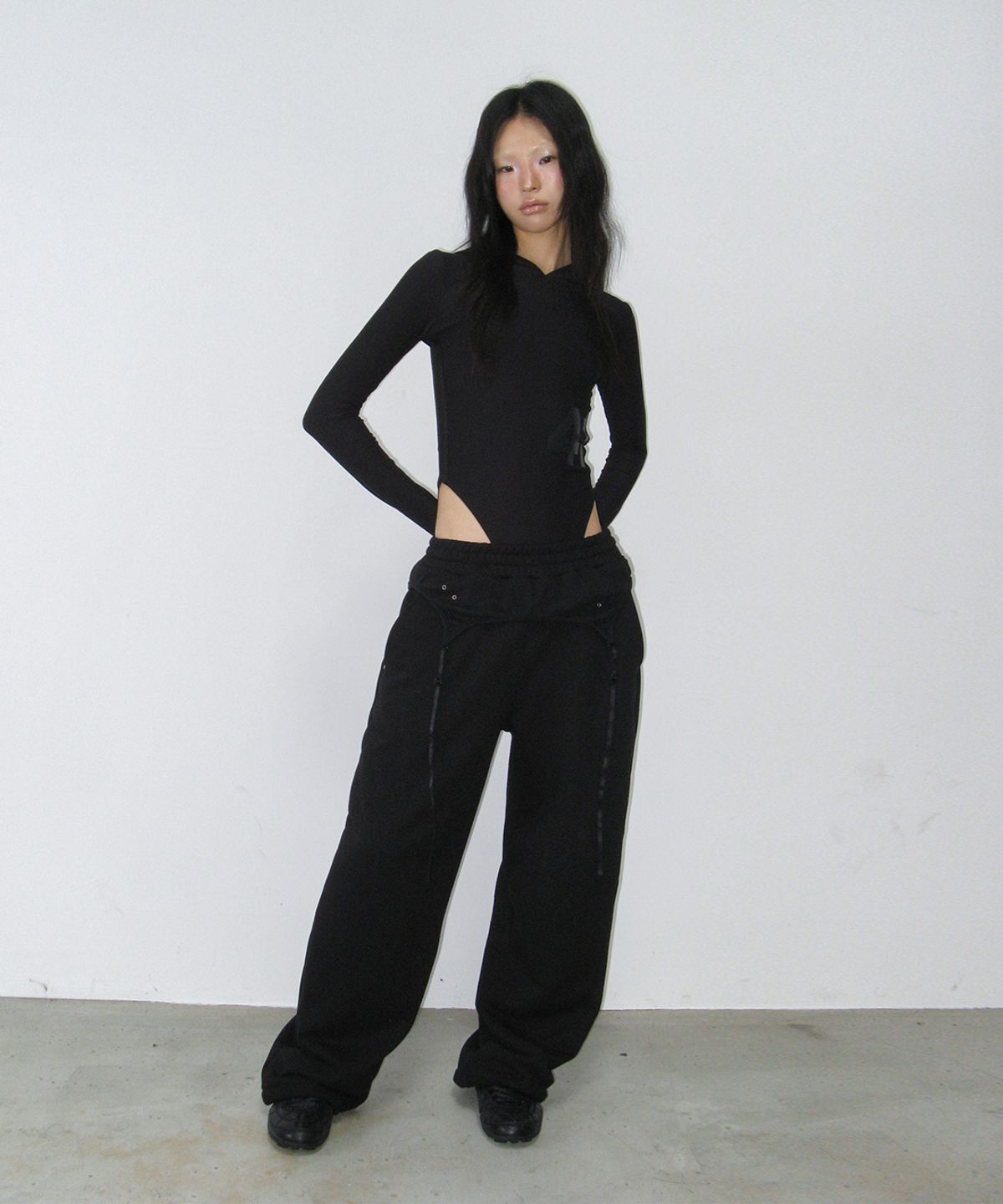 사일프레이(41PRAY) Layered Sweatpants / Black