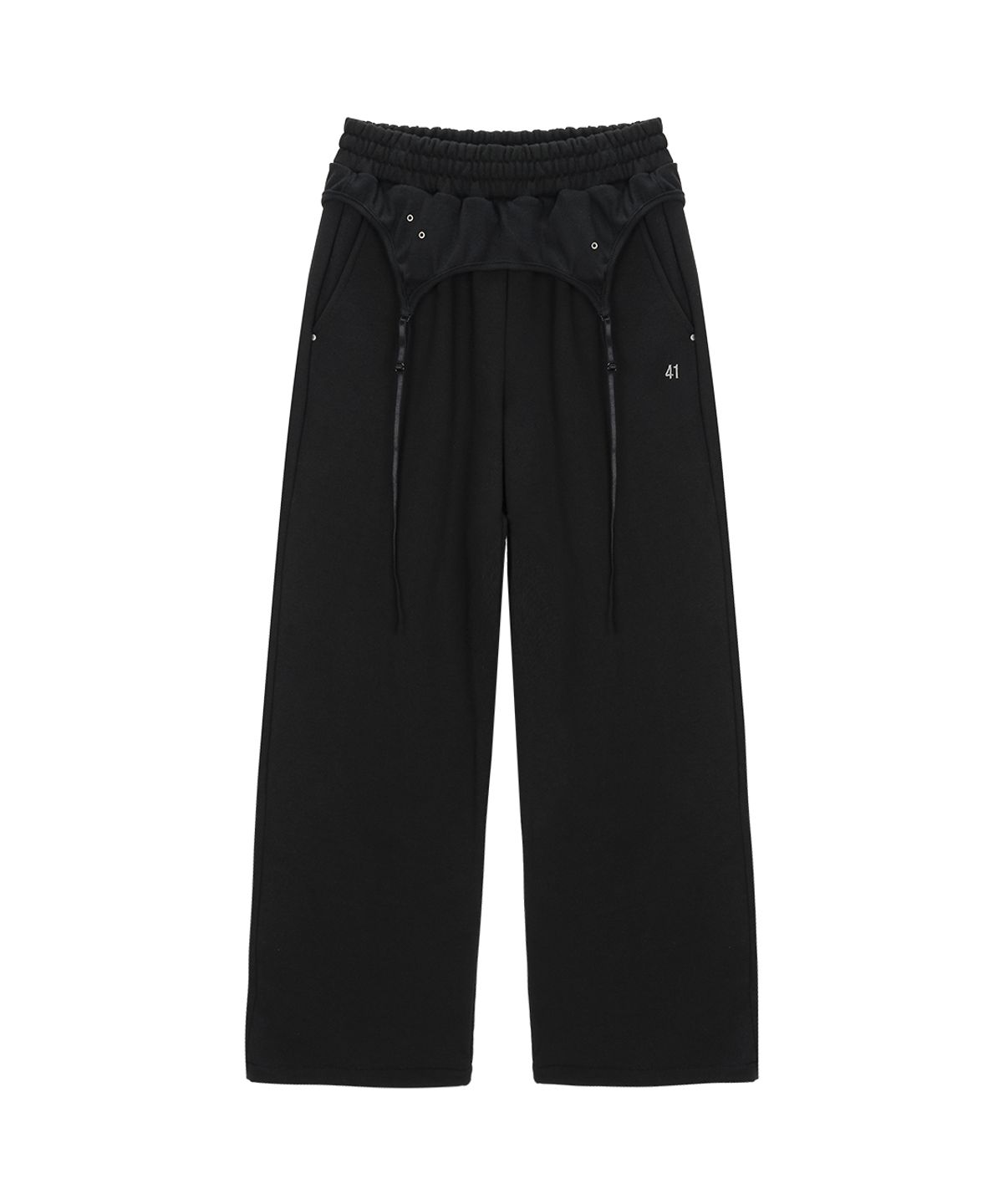 사일프레이(41PRAY) Layered Sweatpants / Black
