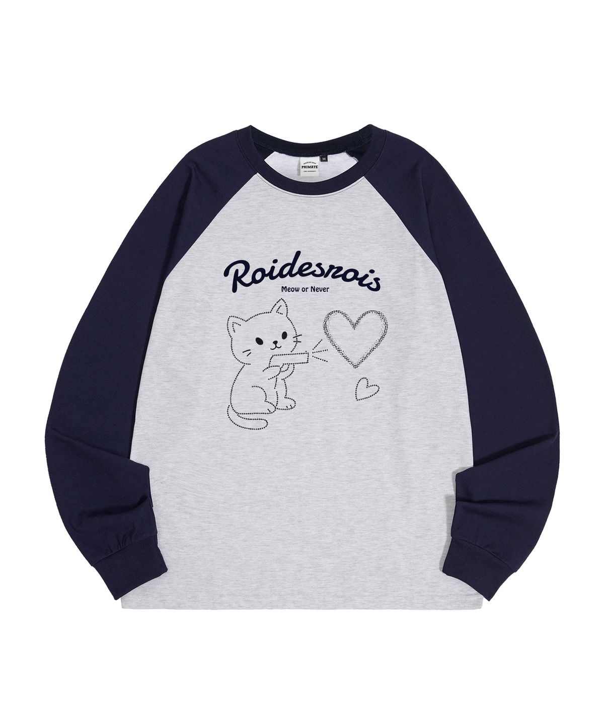 로아드로아(ROIDESROIS) 하트샷 그래픽 래글런 긴팔 티셔츠 (3COLOR)
