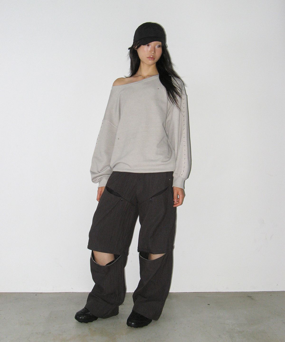 사일프레이(41PRAY) 3-Way Utility Pants / Charcoal