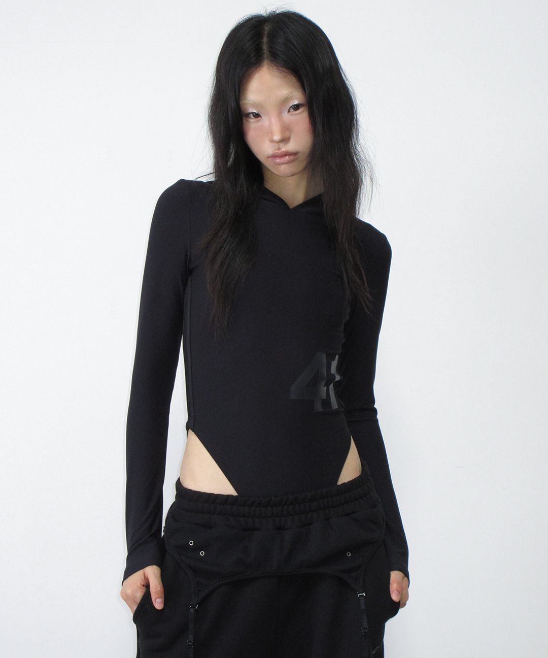 41pray Hoodie Bodysuit Black シズニルック 41pray Hoodie Bodysuit Black シズニルック MUSINSA | 41PRAY Hoodie