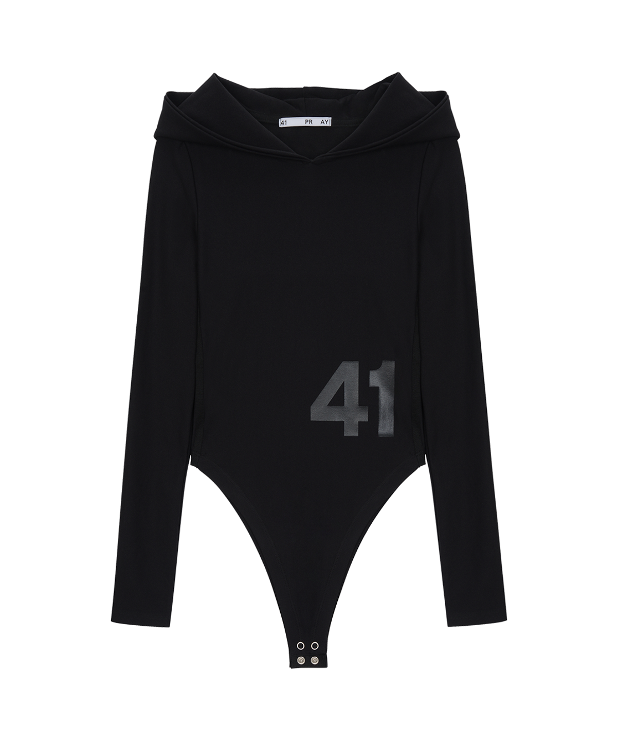 사일프레이(41PRAY) Hoodie Bodysuit / Black