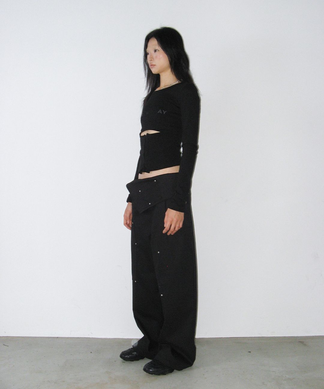 사일프레이(41PRAY) Hooked Cutout Top / Black - 사이즈 & 후기 | 무신사