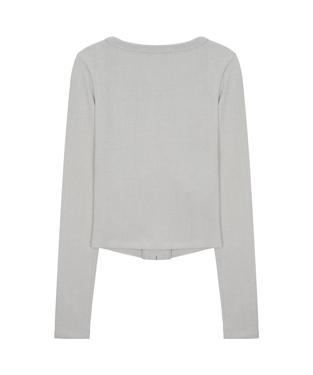 사일프레이(41PRAY) Hooked Cutout Top / Light Grey
