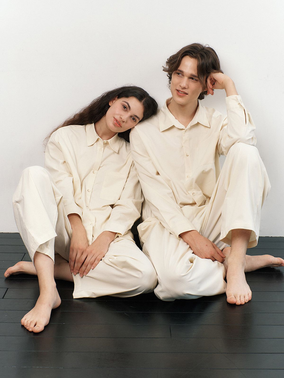 아템포(ATEMPO) FIRST PAJAMA COUPLE SET_cream white