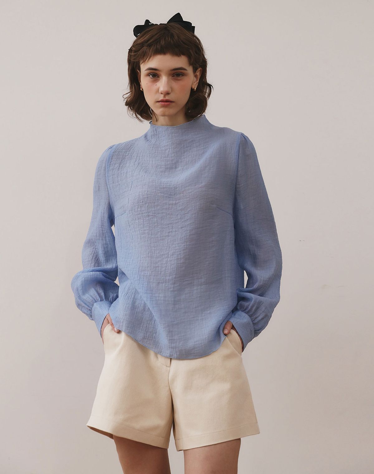 지에마르(GIEMAR) [색상추가]SIMPLE BLOUSE 3COLOR 심플 블라우스 쓰리 컬러