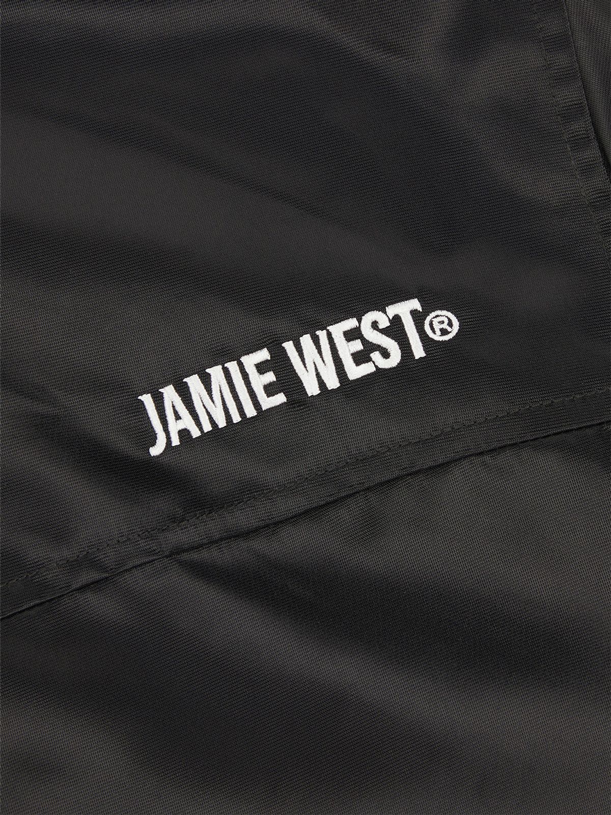 제이미웨스트(JAMIE WEST) 나일론 카라포인트 에비에이터 자켓 (블랙)