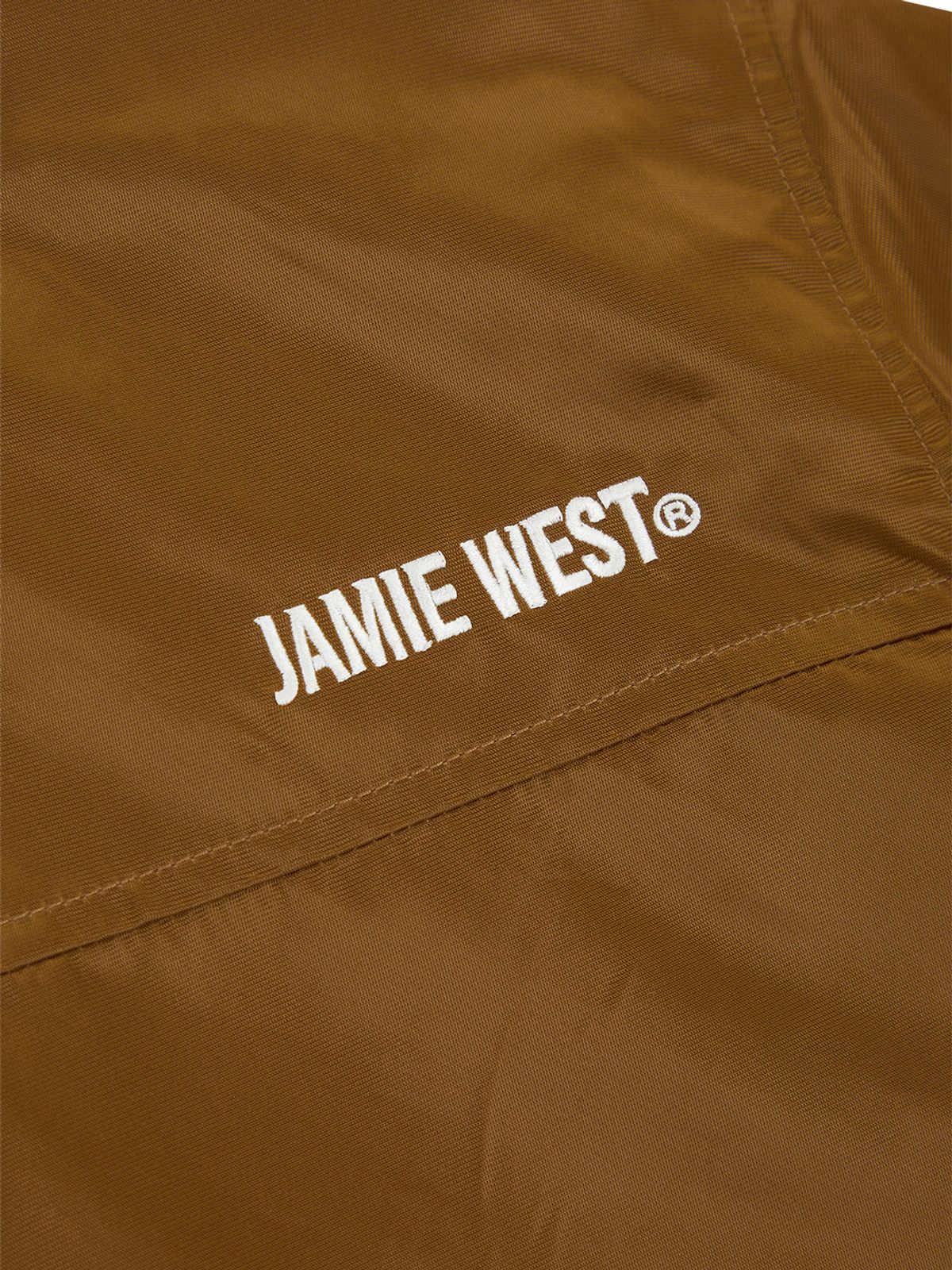 제이미웨스트(JAMIE WEST) 나일론 카라포인트 에비에이터 자켓 (브라운)