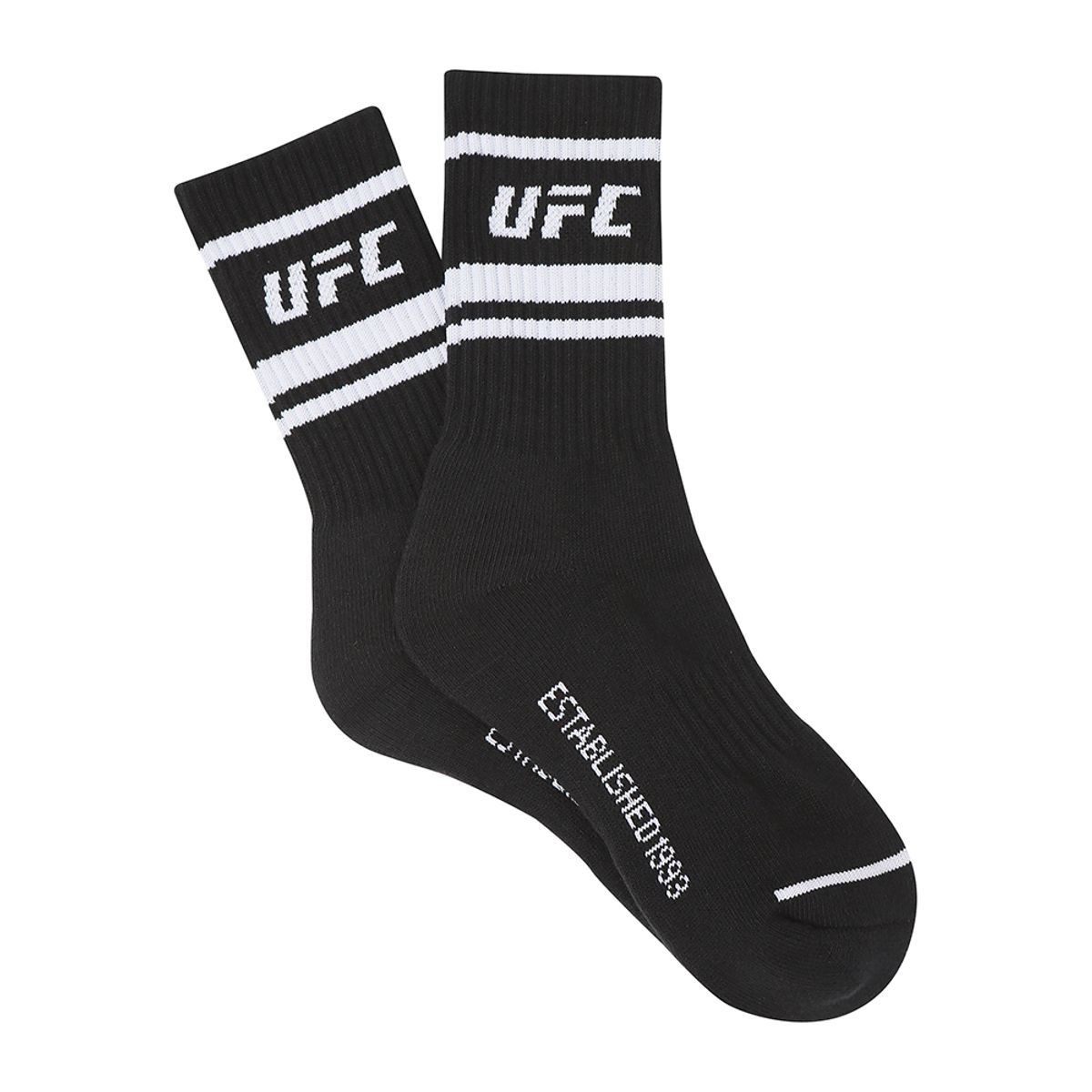 유에프씨 스포츠(UFC SPORT) UFC 라인 크루 삭스 (2PACK) 블랙 U2SCW2301BK