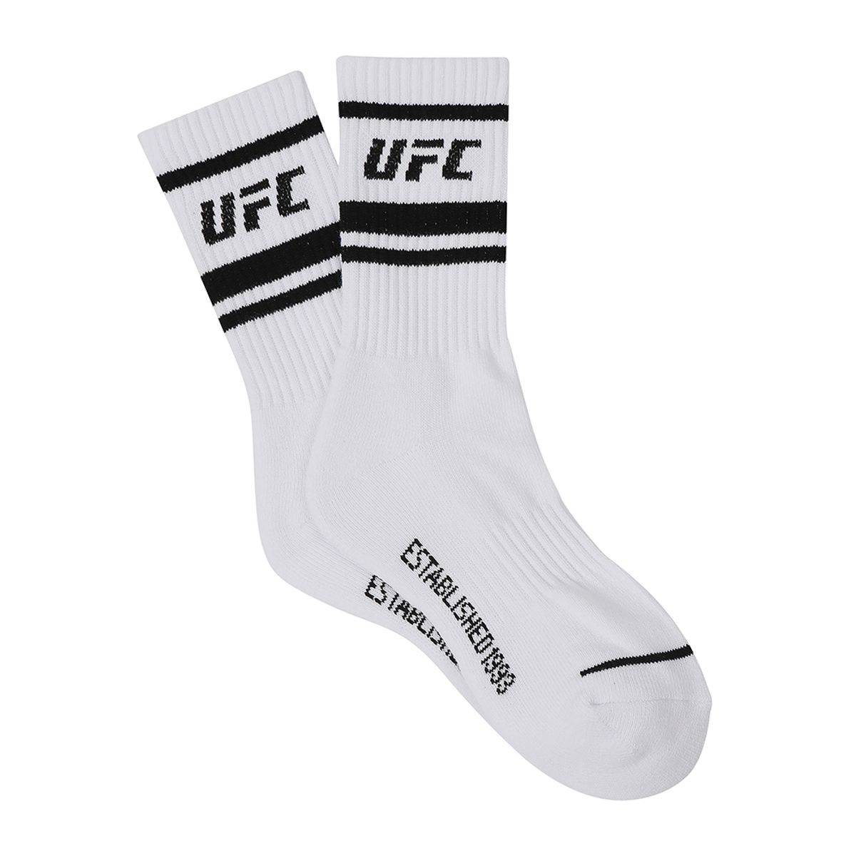 유에프씨 스포츠(UFC SPORT) UFC 라인 크루 삭스 (2PACK) 화이트 U2SCW2301WH