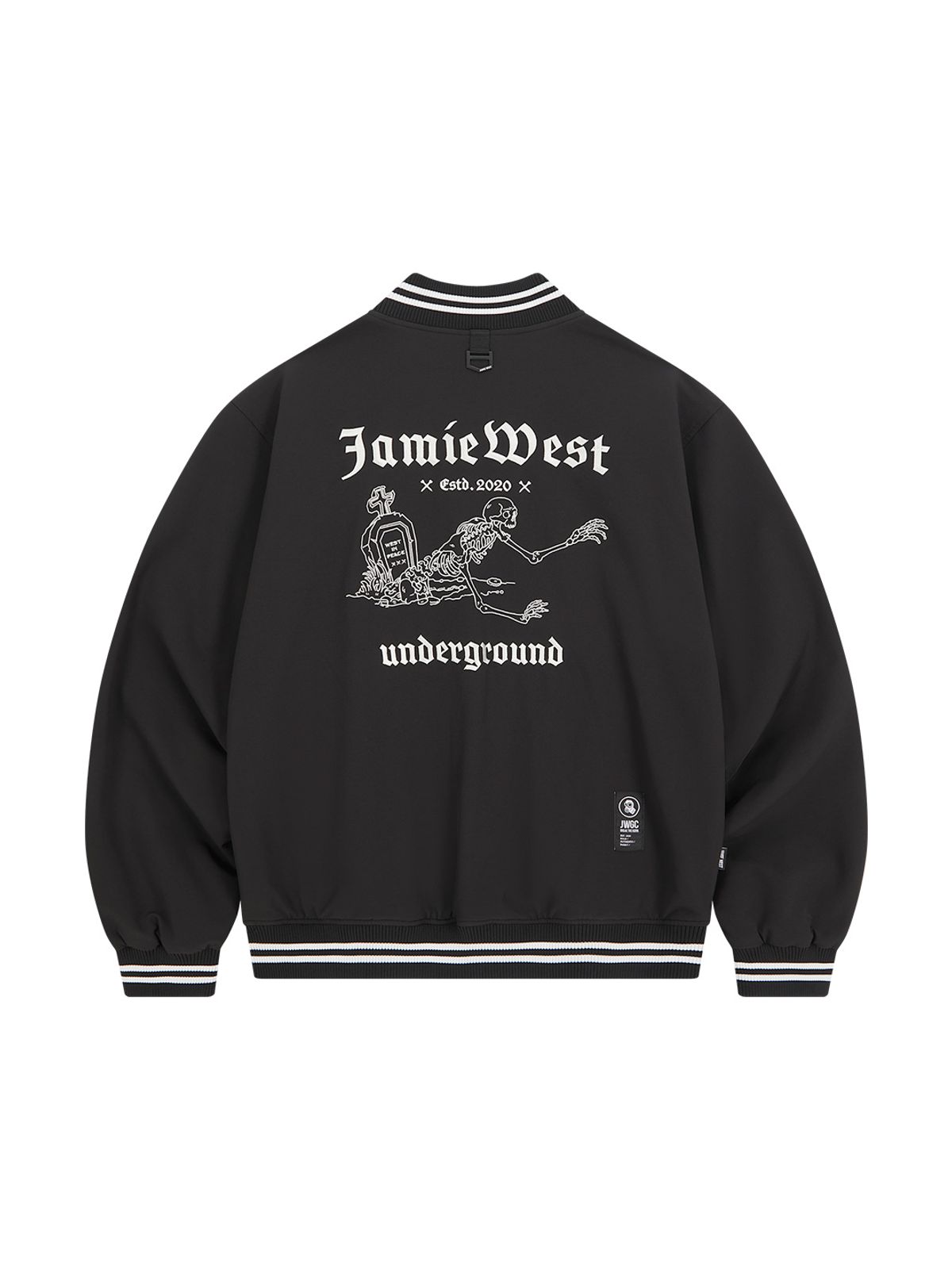 제이미웨스트(JAMIE WEST) 언더그라운드 스타디움 자켓 (블랙)
