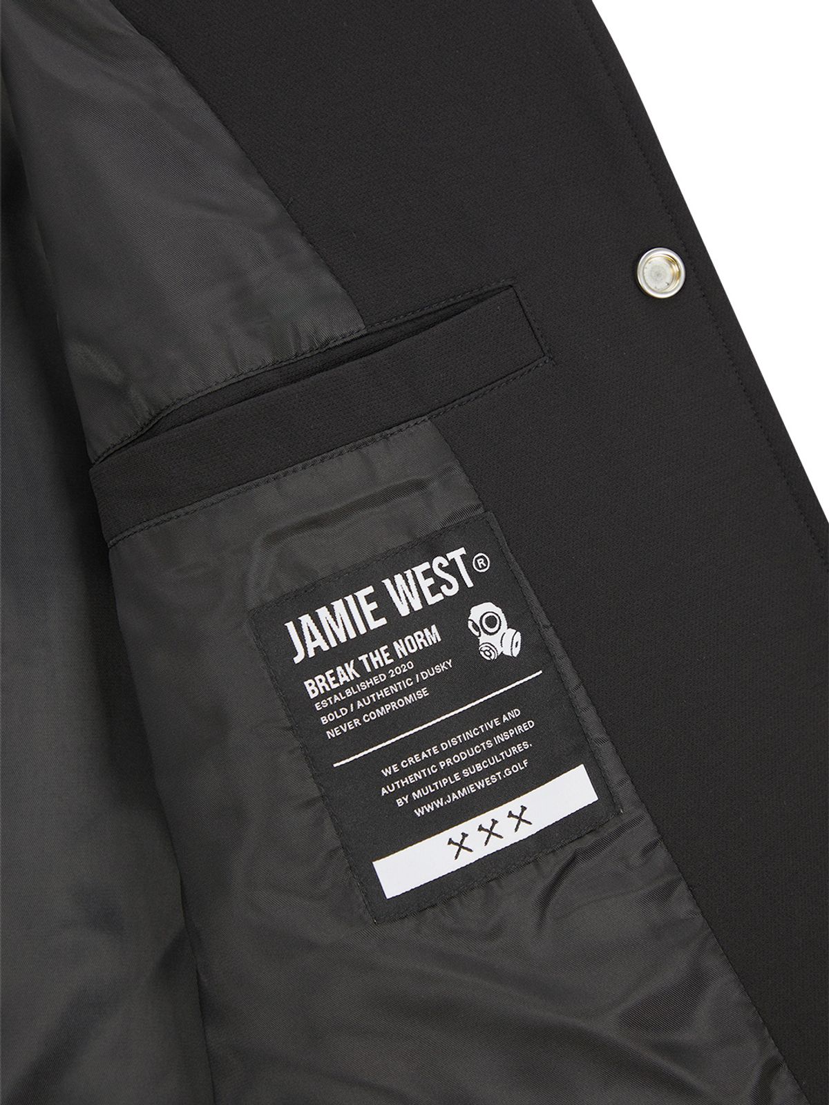 제이미웨스트(JAMIE WEST) 언더그라운드 스타디움 자켓 (블랙)