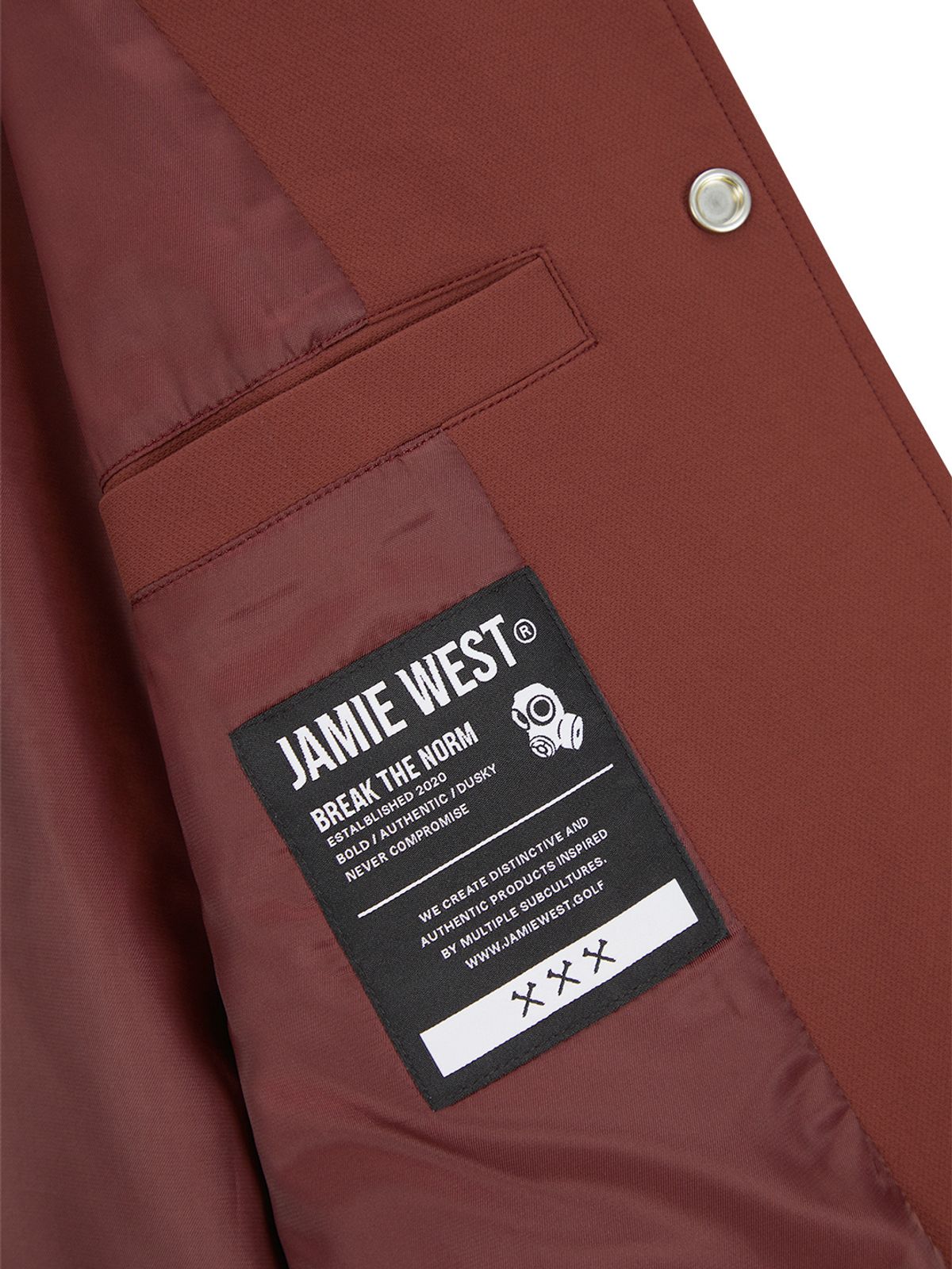 제이미웨스트(JAMIE WEST) 언더그라운드 스타디움 자켓 (버건디)