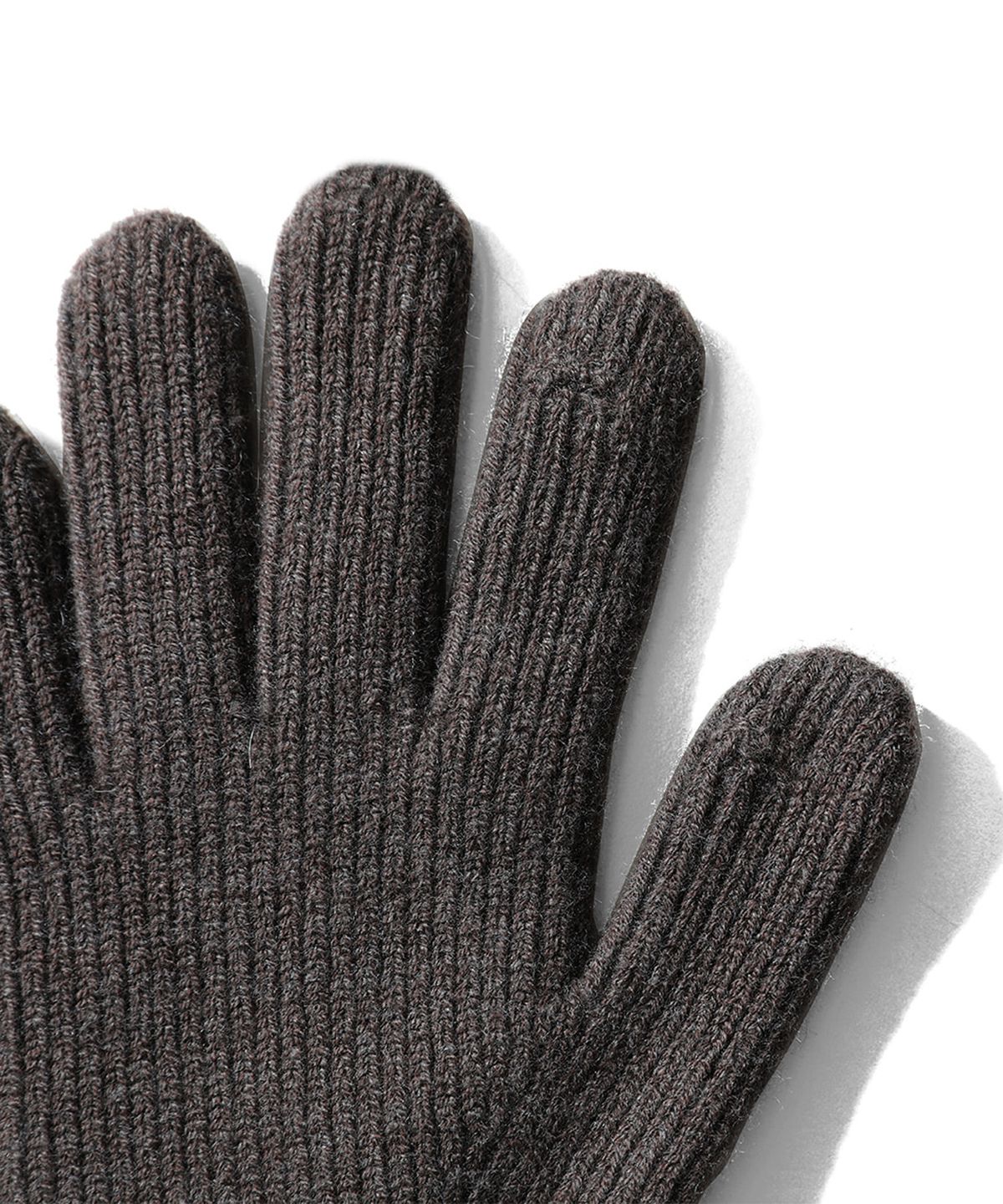 홀리선(HORLISUN) Bless Wool Rib Finger Gloves Spain Olive