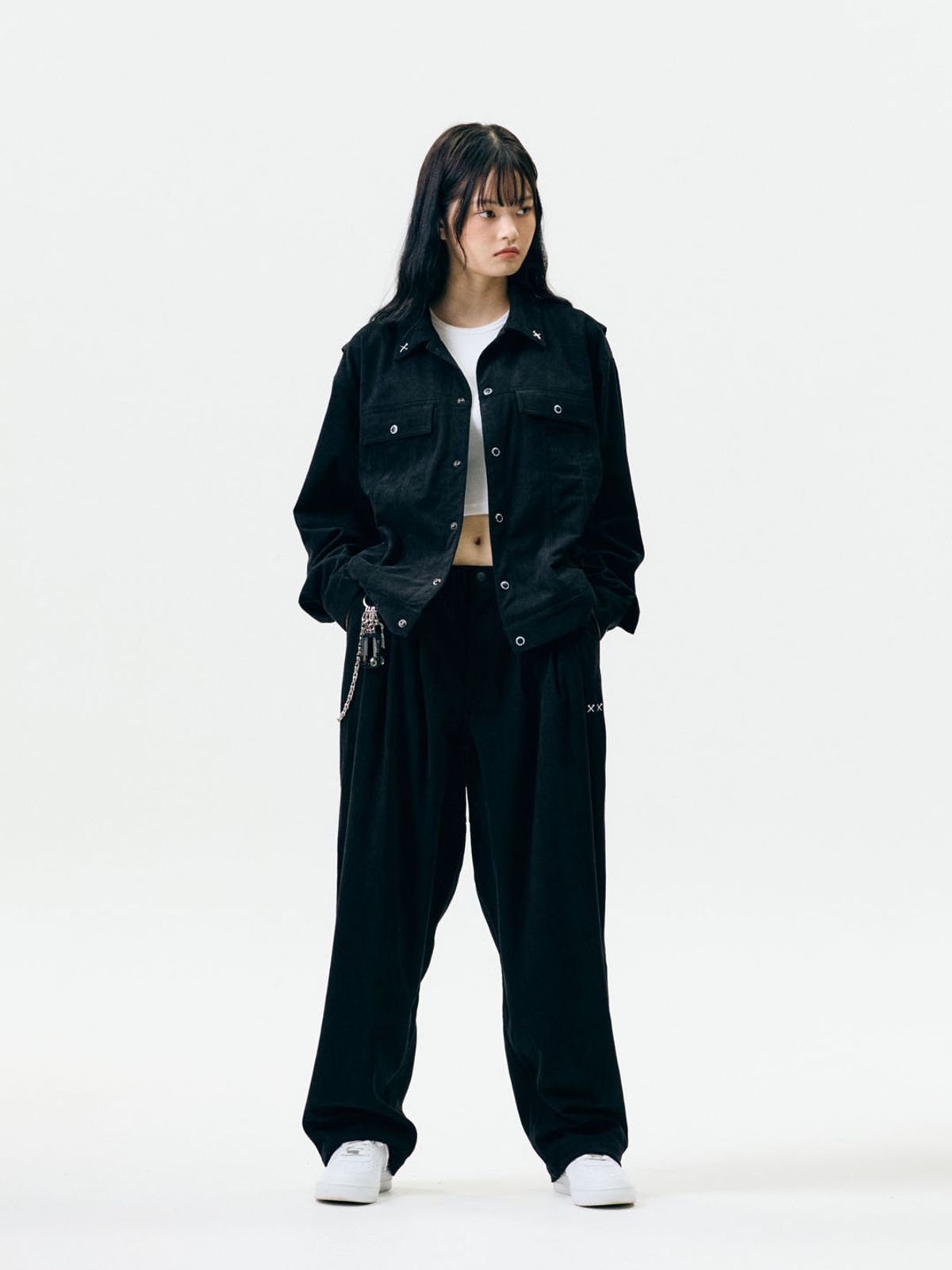 제이미웨스트(JAMIE WEST) JWGC 코듀로이 트러커 자켓 (블랙)