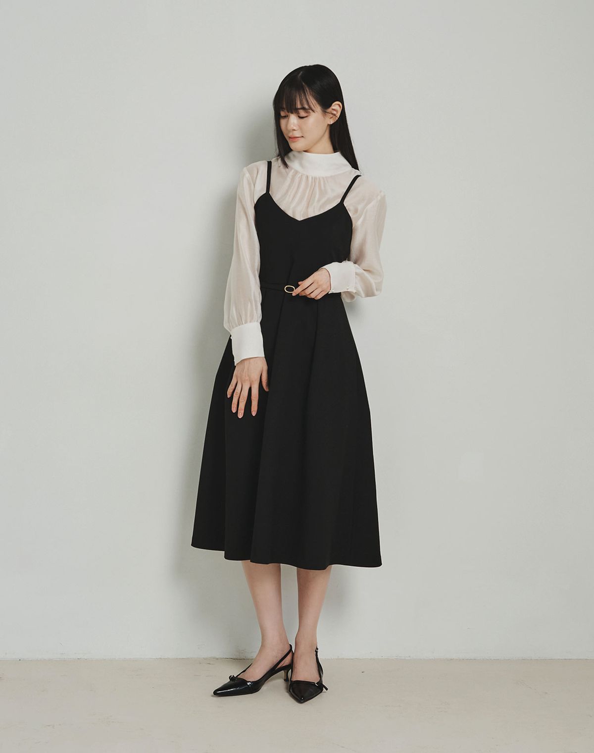 지에마르(GIEMAR) BUSTIER DRESS BLACK 뷔스티에 드레스 블랙