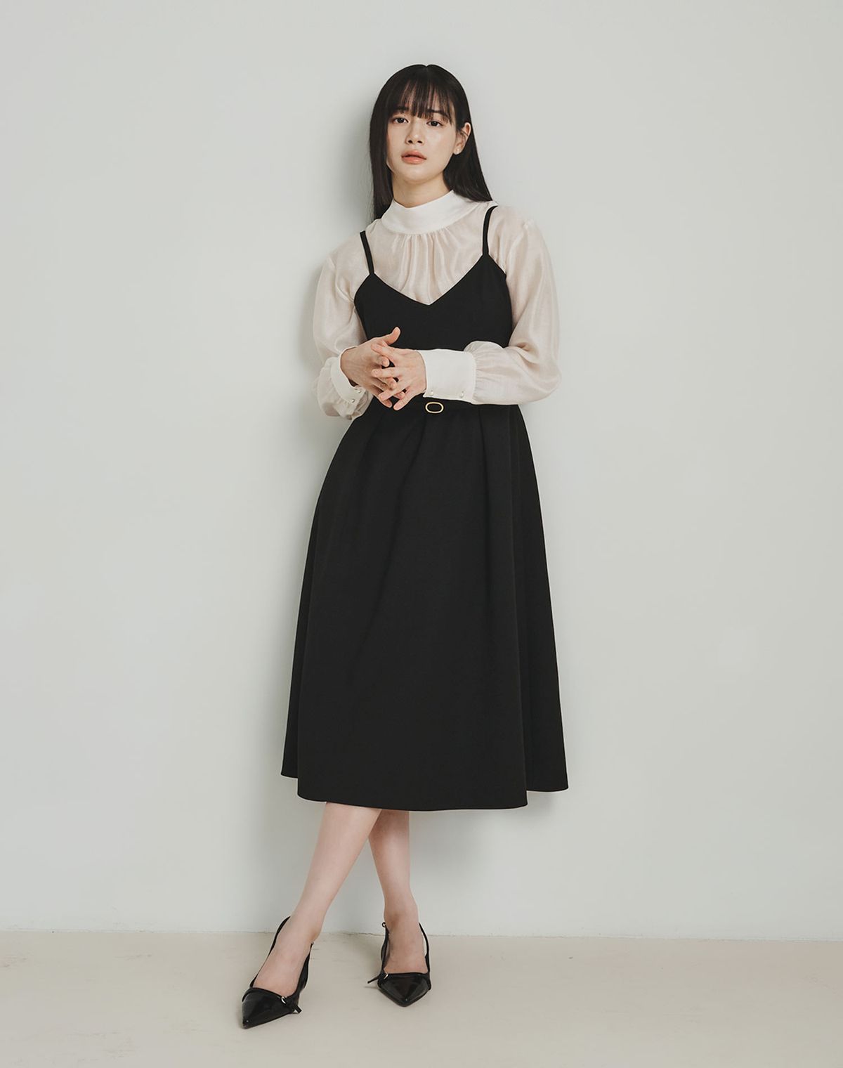 지에마르(GIEMAR) BUSTIER DRESS BLACK 뷔스티에 드레스 블랙