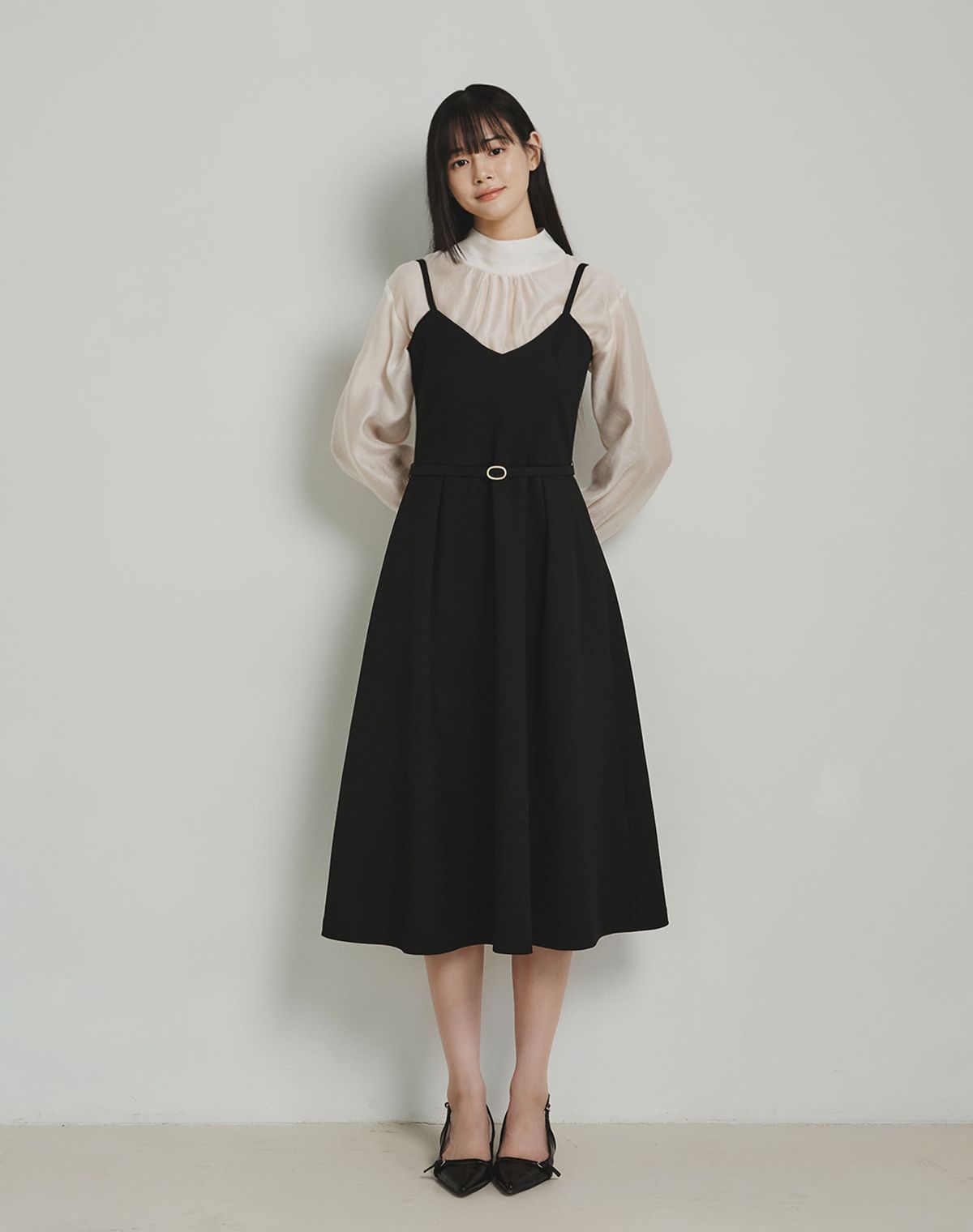 지에마르(GIEMAR) BUSTIER DRESS BLACK 뷔스티에 드레스 블랙