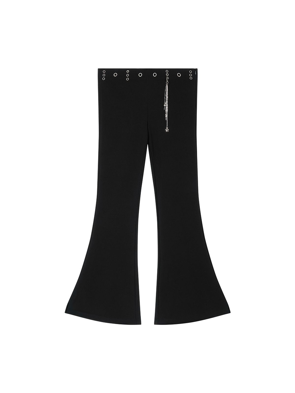 에즈이프 캘리(ASIF CALIE) EYELET BOOTS CUT PANTS BLACK