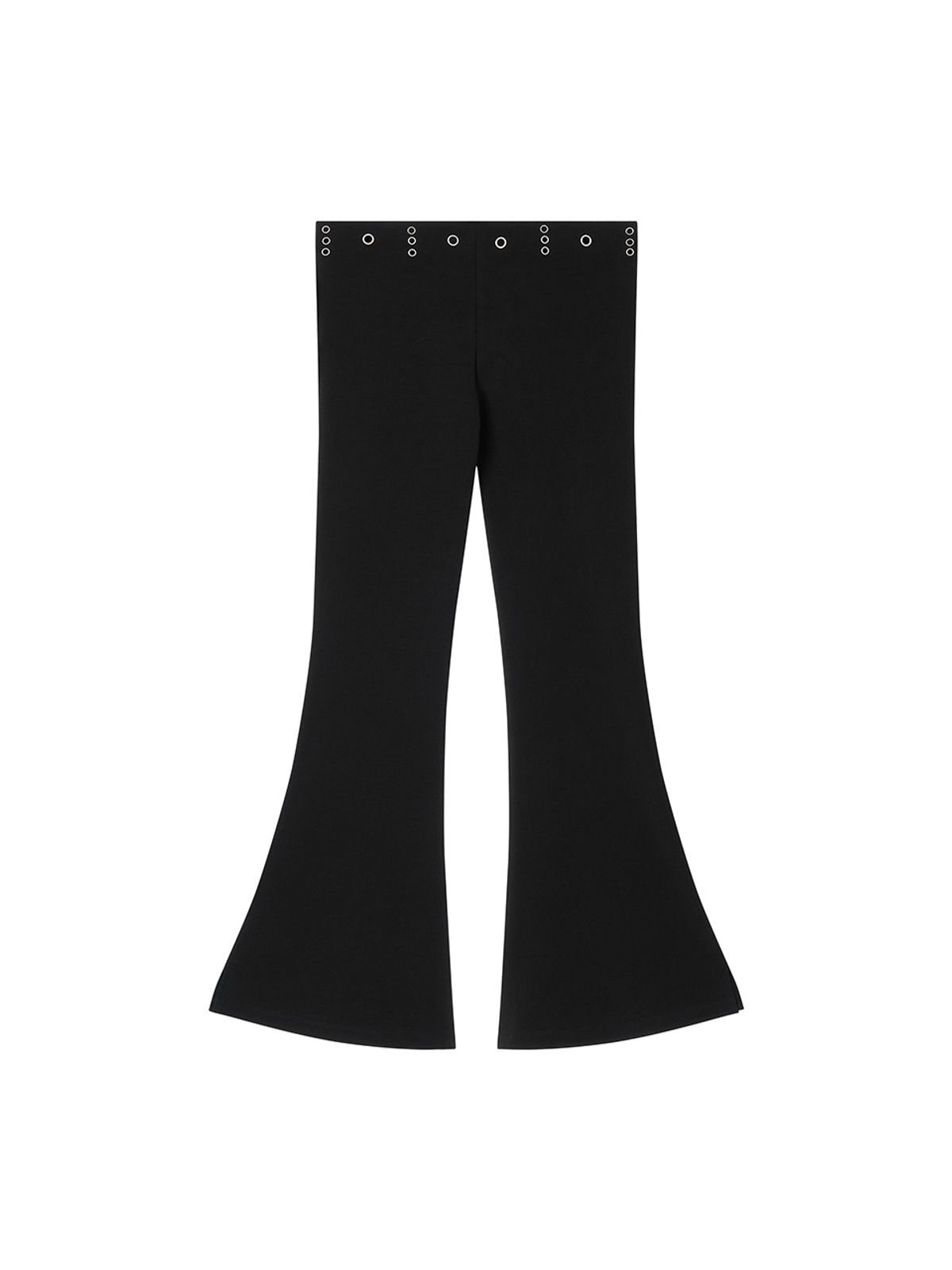 에즈이프 캘리(ASIF CALIE) EYELET BOOTS CUT PANTS BLACK