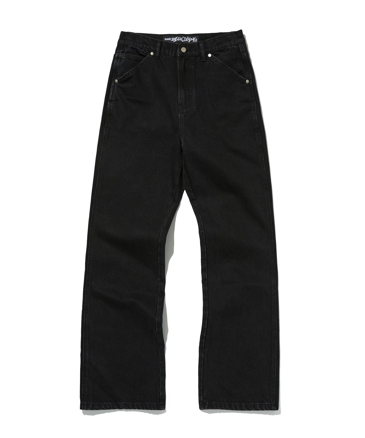 스웨이드(SUADE) SLIM FLARE DENIM [BLACK]