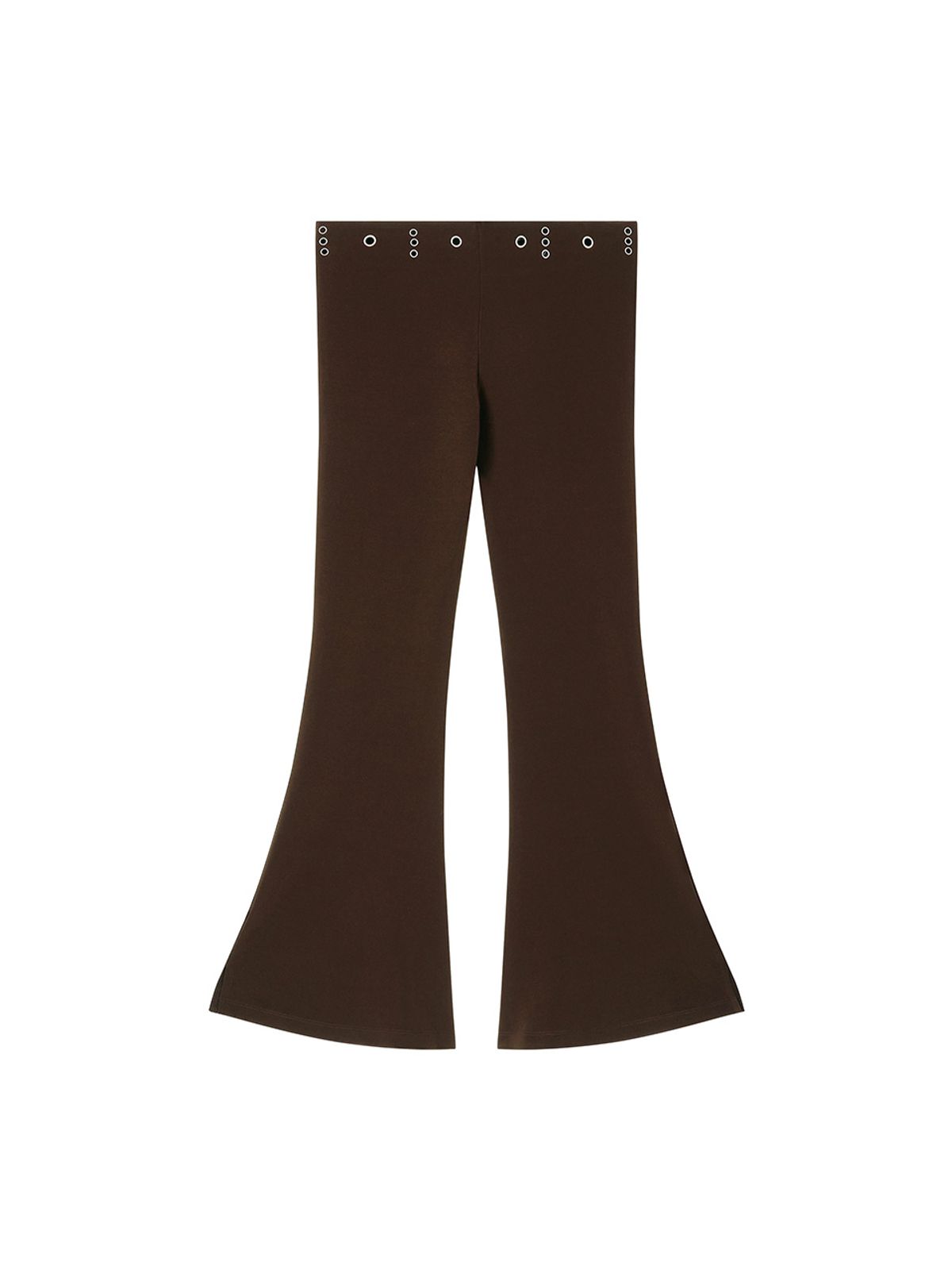 에즈이프 캘리(ASIF CALIE) EYELET BOOTS CUT PANTS BROWN