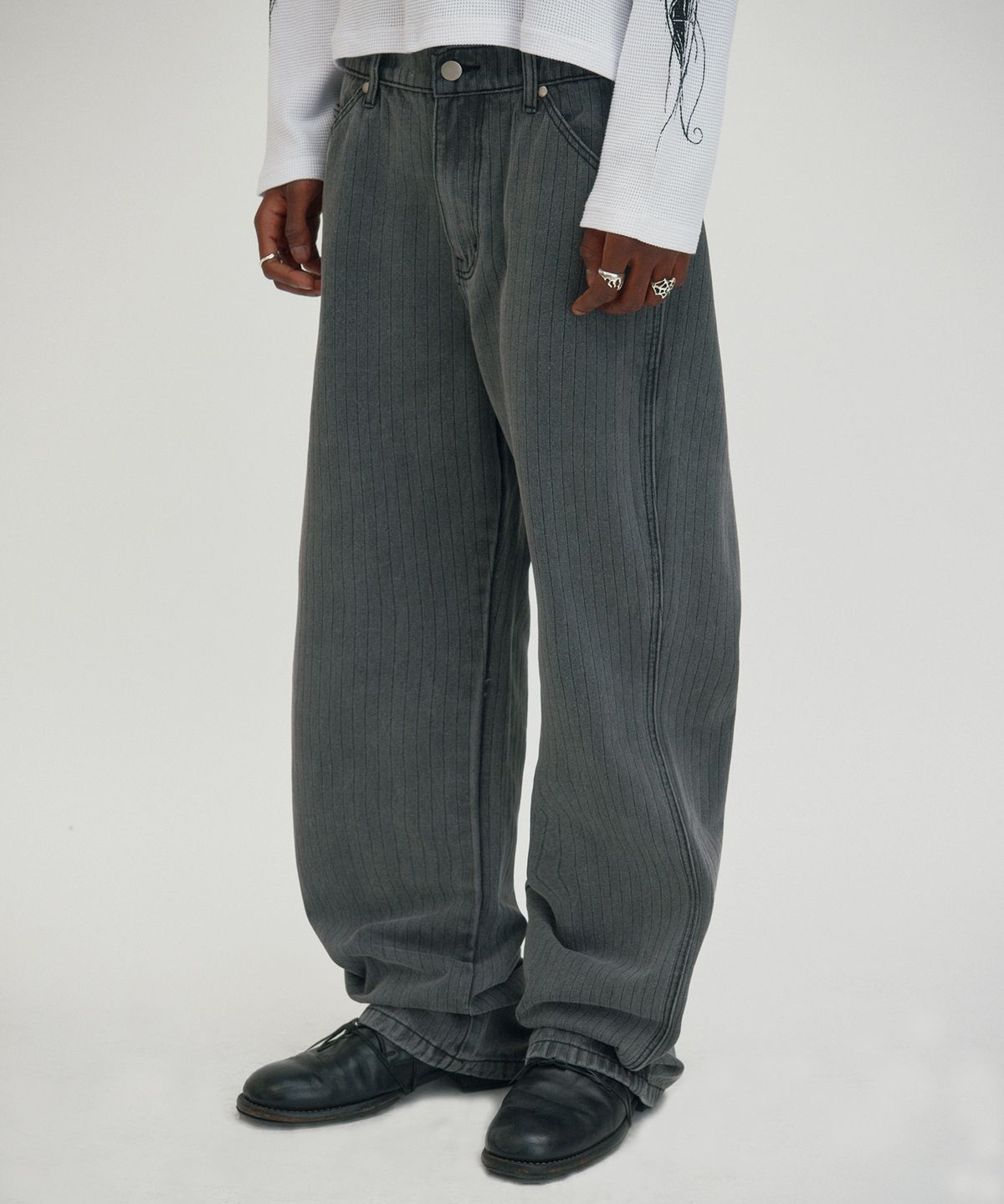 스웨이드(SUADE) SLIM FLARE DENIM [GRAY]