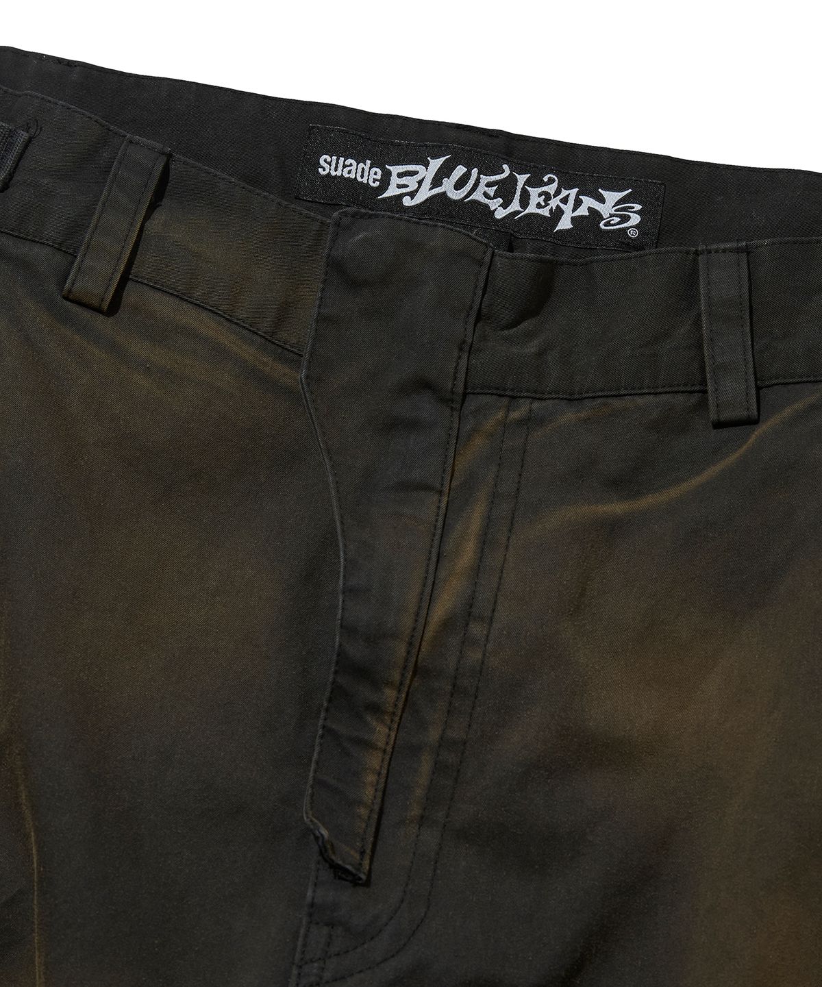 스웨이드(SUADE) WASHED CARGO PANTS [DARK BLACK]