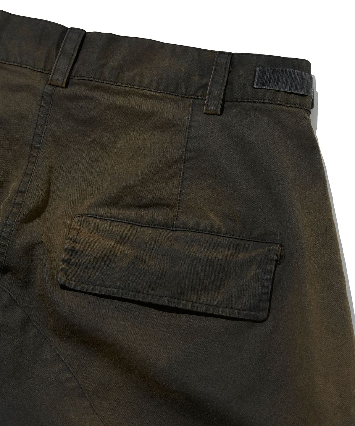 스웨이드(SUADE) WASHED CARGO PANTS [DARK BLACK]