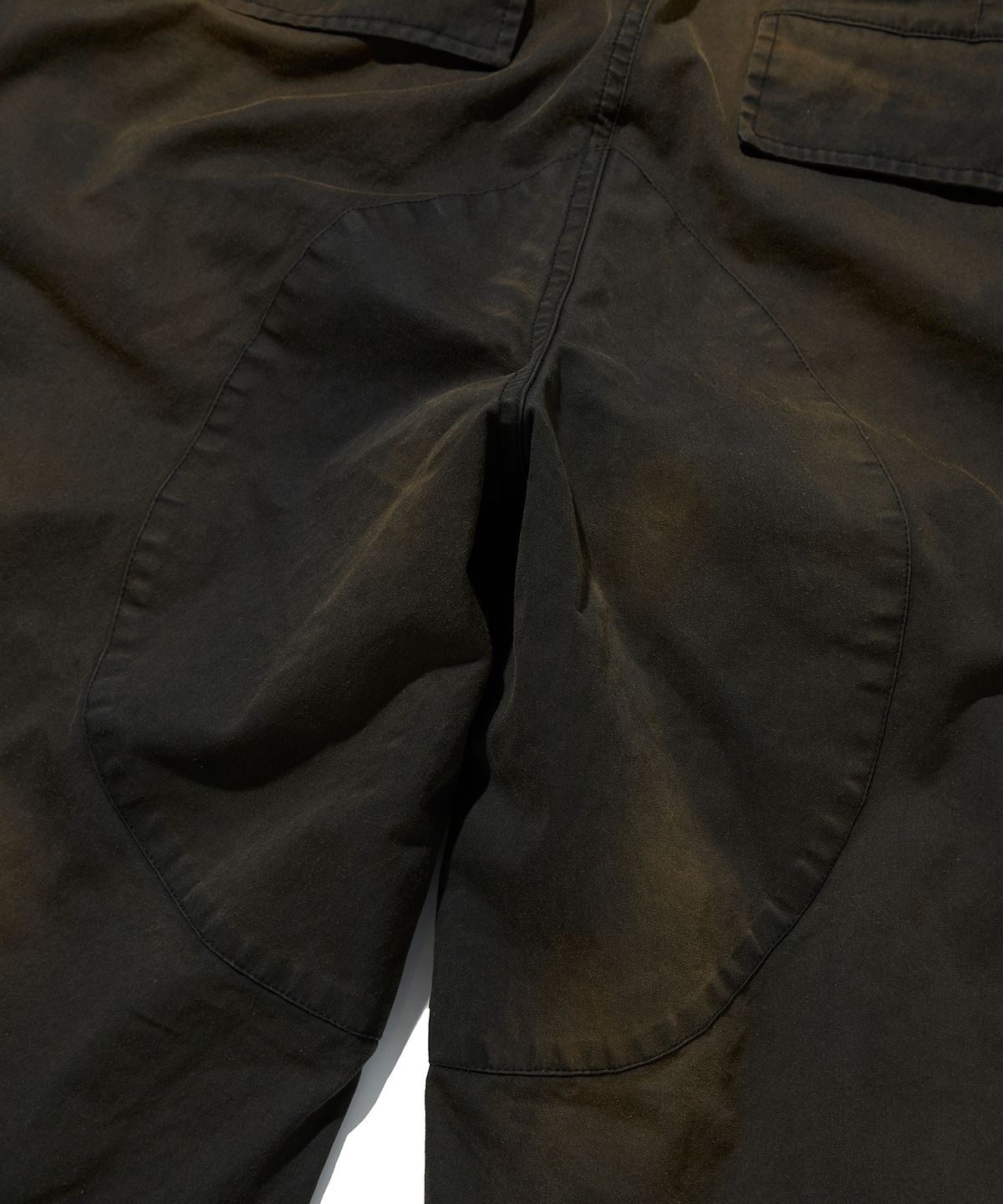 스웨이드(SUADE) WASHED CARGO PANTS [DARK BLACK]