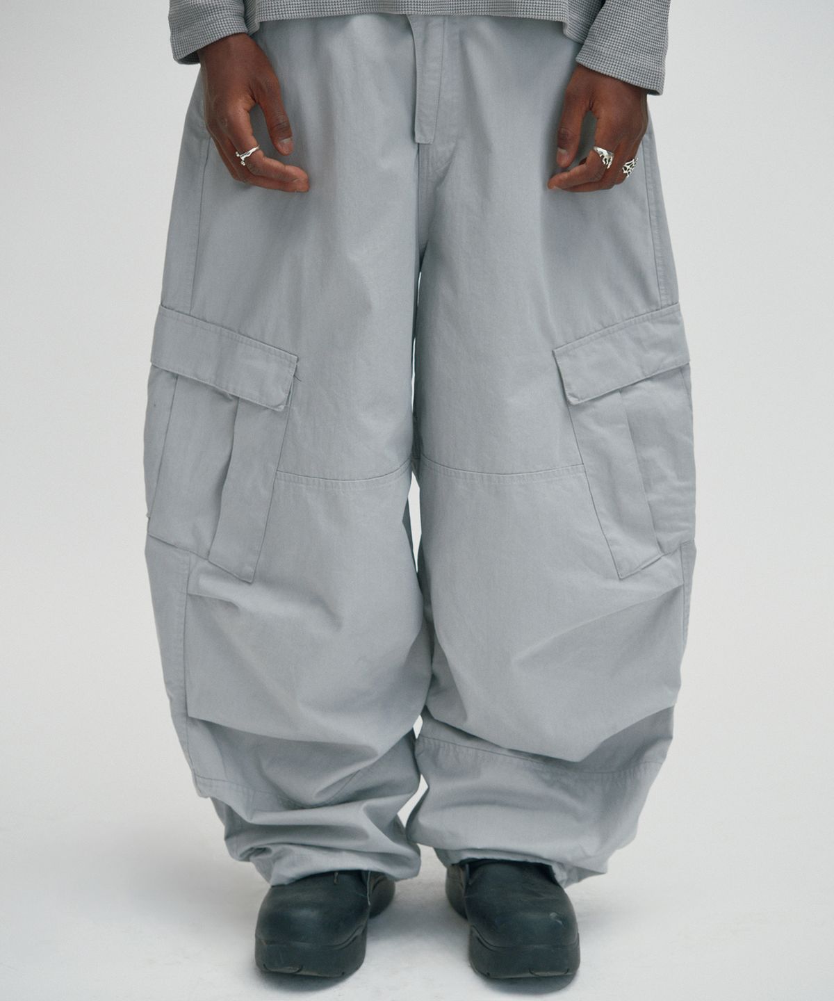 스웨이드(SUADE) WASHED CARGO PANTS [GRAY]