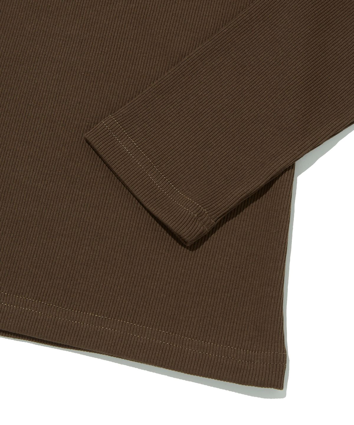 스웨이드(SUADE) HOODED HENLEY NECK [BROWN]