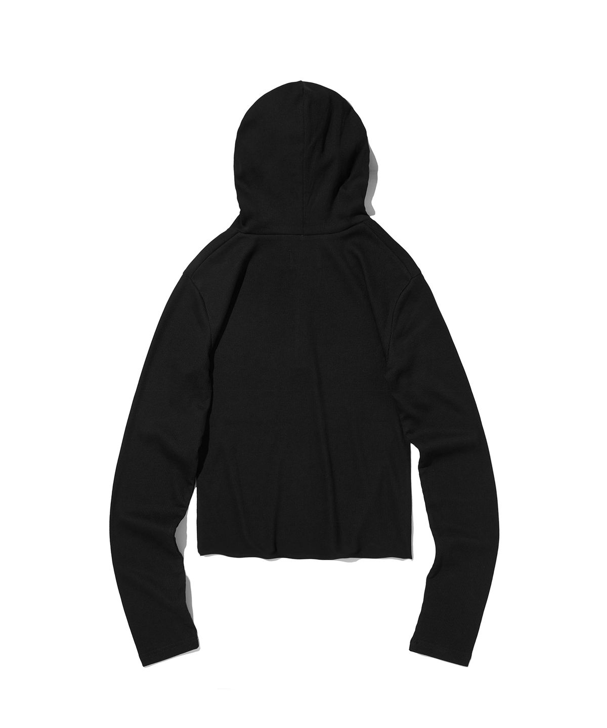 스웨이드(SUADE) HOODED HENLEY NECK [BLACK]