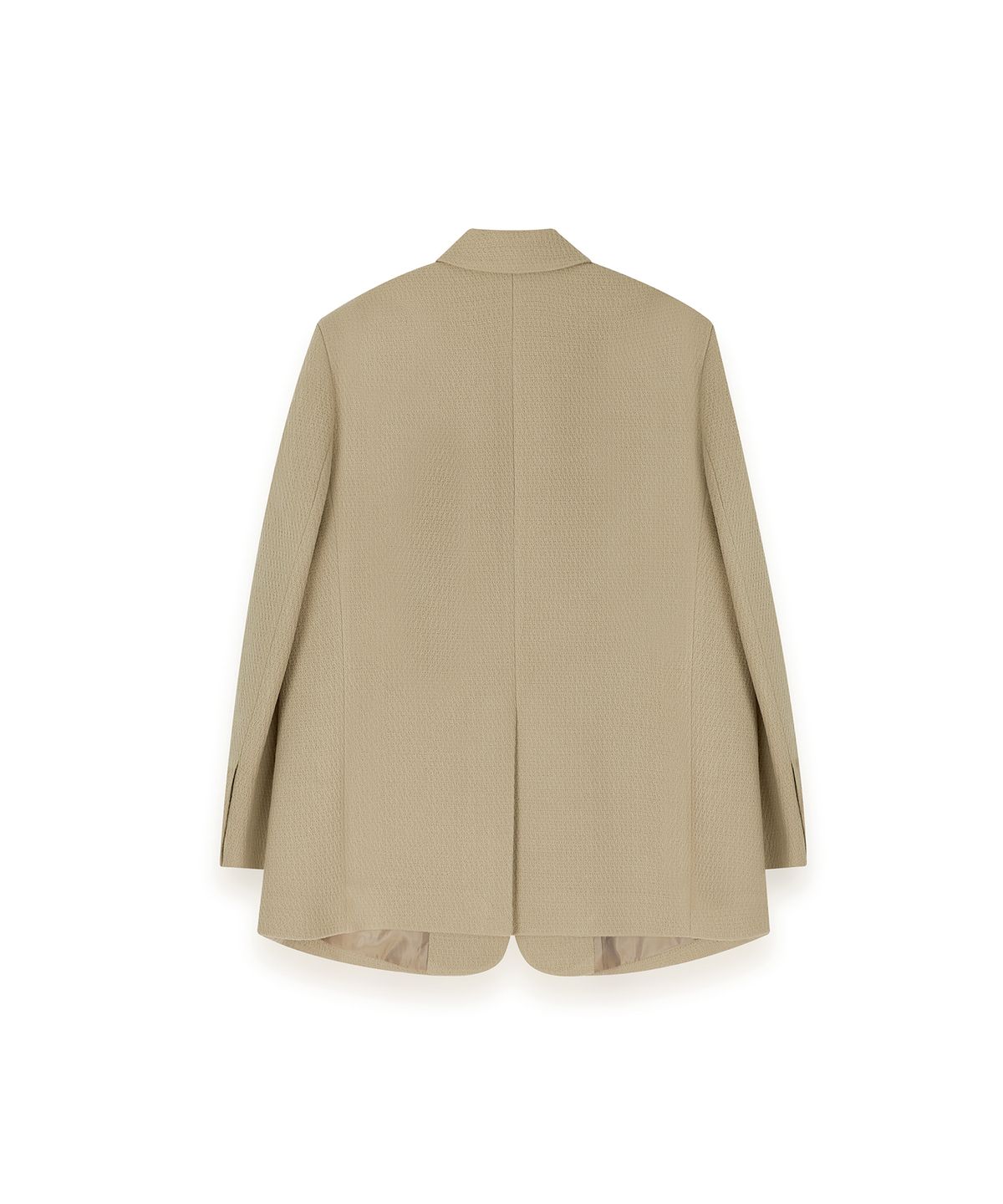알포(R-4) R-0033 / OVERSIZED TWEED BOX-BLAZER(BEIGE)