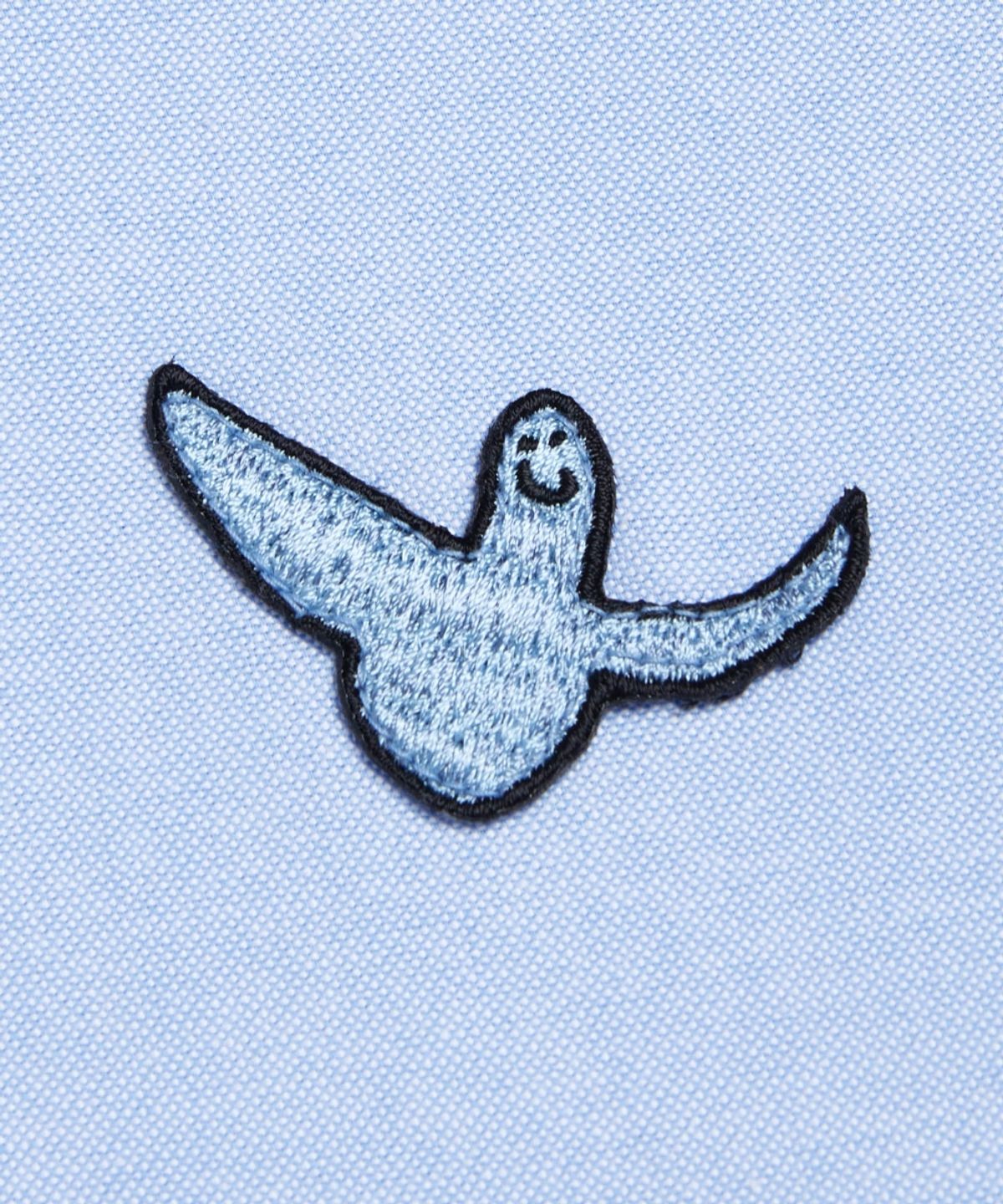 마크곤잘레스(MARK GONZALES) 엔젤 와펜 옥스포드 롱슬리브 셔츠 - SKY BLUE
