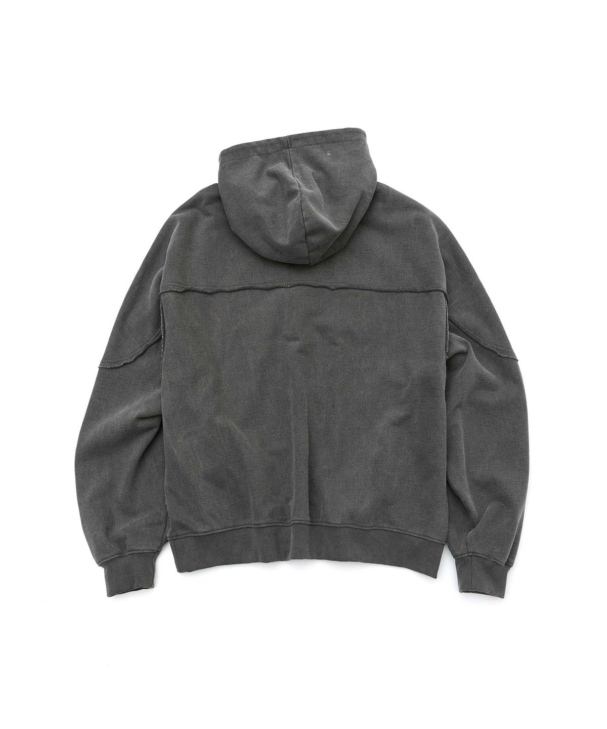 더블유엠씨(WMC) 반집업 후드티_CHARCOAL GREY