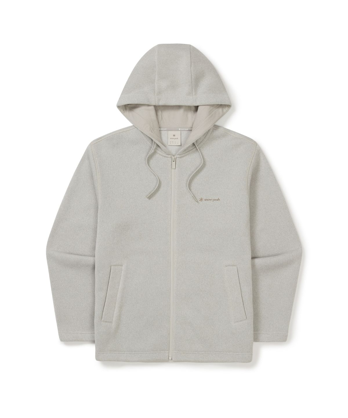 스노우피크 어패럴(SNOWPEAK APPAREL) 니트 후드 집업 (S25WMFFJ78) Sand Beige