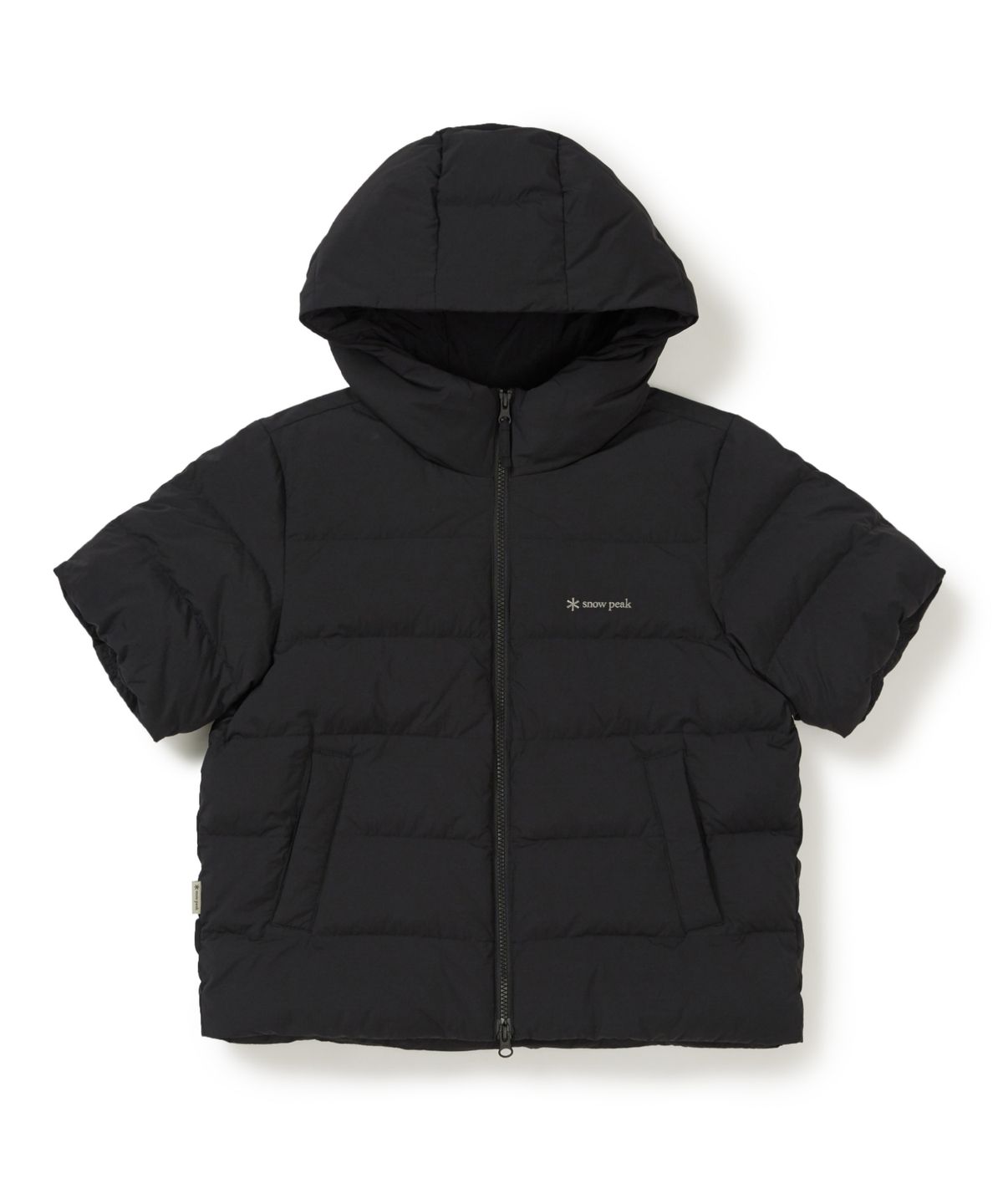 스노우피크 어패럴(SNOWPEAK APPAREL) 랜드에어 여성 반팔 후드 경량 다운 자켓 (S25WWGDJ01) Black