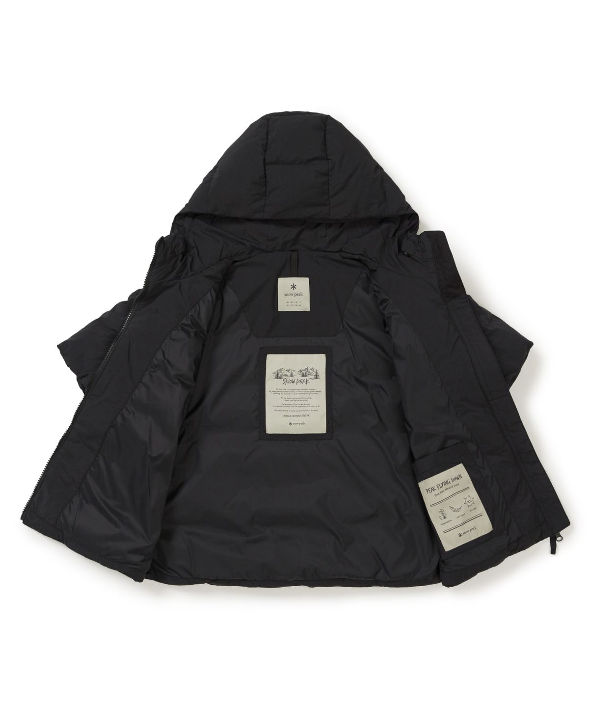 스노우피크 어패럴(SNOWPEAK APPAREL) 랜드에어 여성 반팔 후드 경량 다운 자켓 (S25WWGDJ01) Black