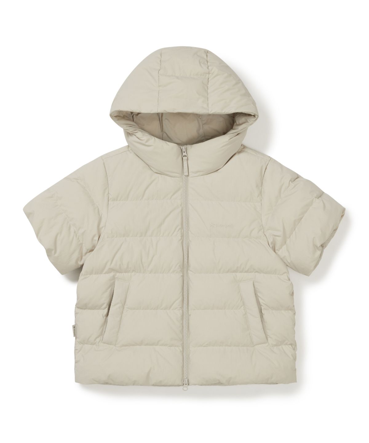 스노우피크 어패럴(SNOWPEAK APPAREL) 랜드에어 여성 반팔 후드 경량 다운 자켓 (S25WWGDJ01) Light Beige