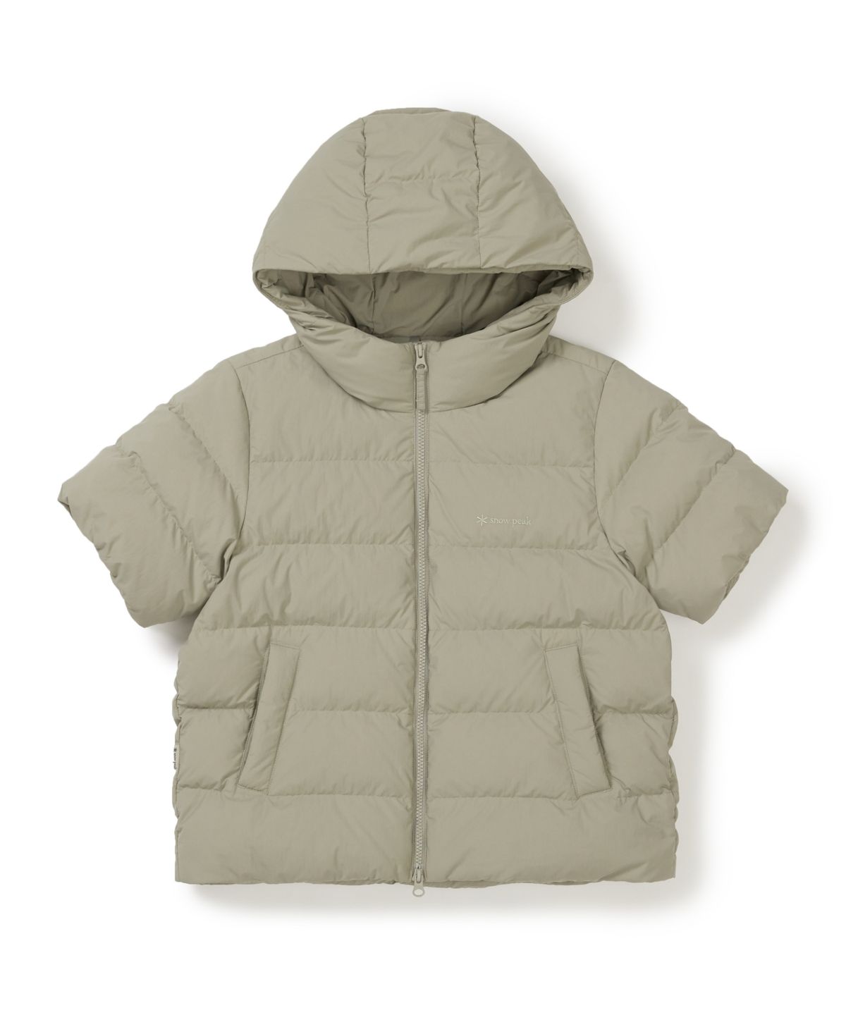 스노우피크 어패럴(SNOWPEAK APPAREL) 랜드에어 여성 반팔 후드 경량 다운 자켓 (S25WWGDJ01) Teal Khaki