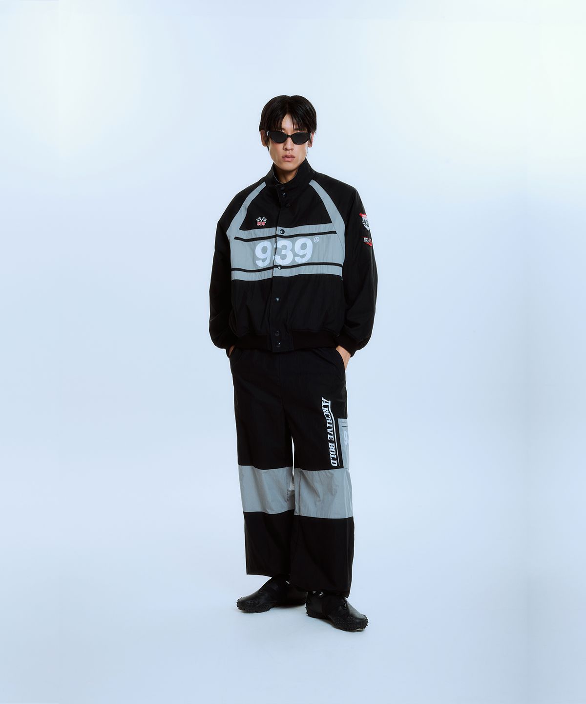 아카이브 볼드(ARCHIVE BOLD) 939 RACING PANEL PADDED JACKET (BLACK)